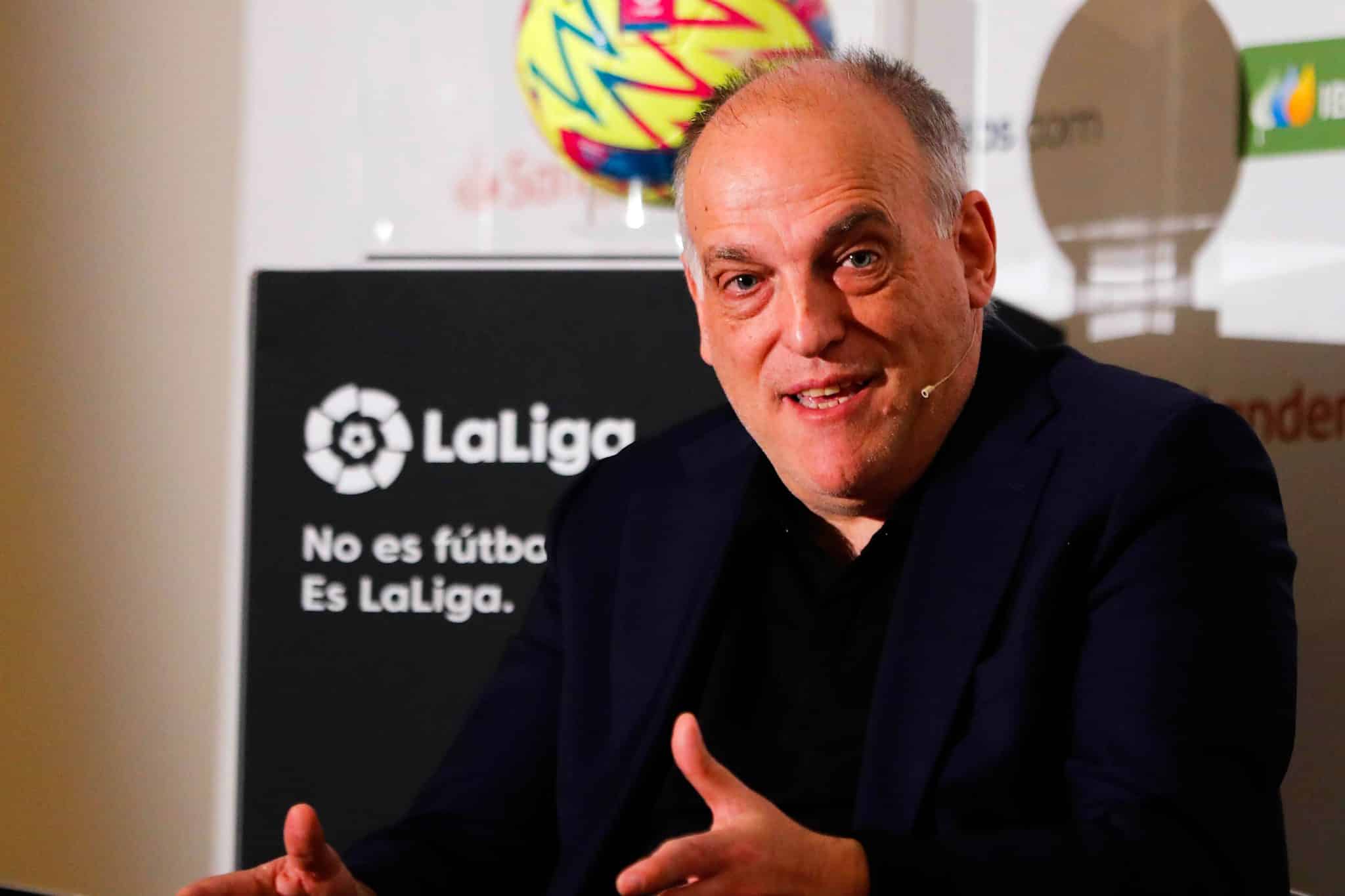 Javier Tebas, presidente de La Liga. Foto: Icon Sport