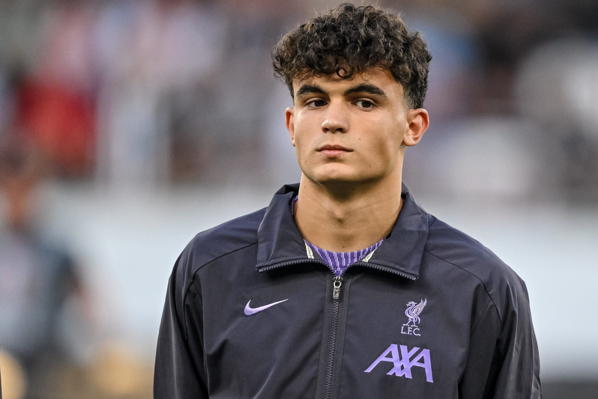 Stefan Bajcetic, meio-campista do Liverpool, &eacute; alvo do Valencia. Foto: Icon Sport