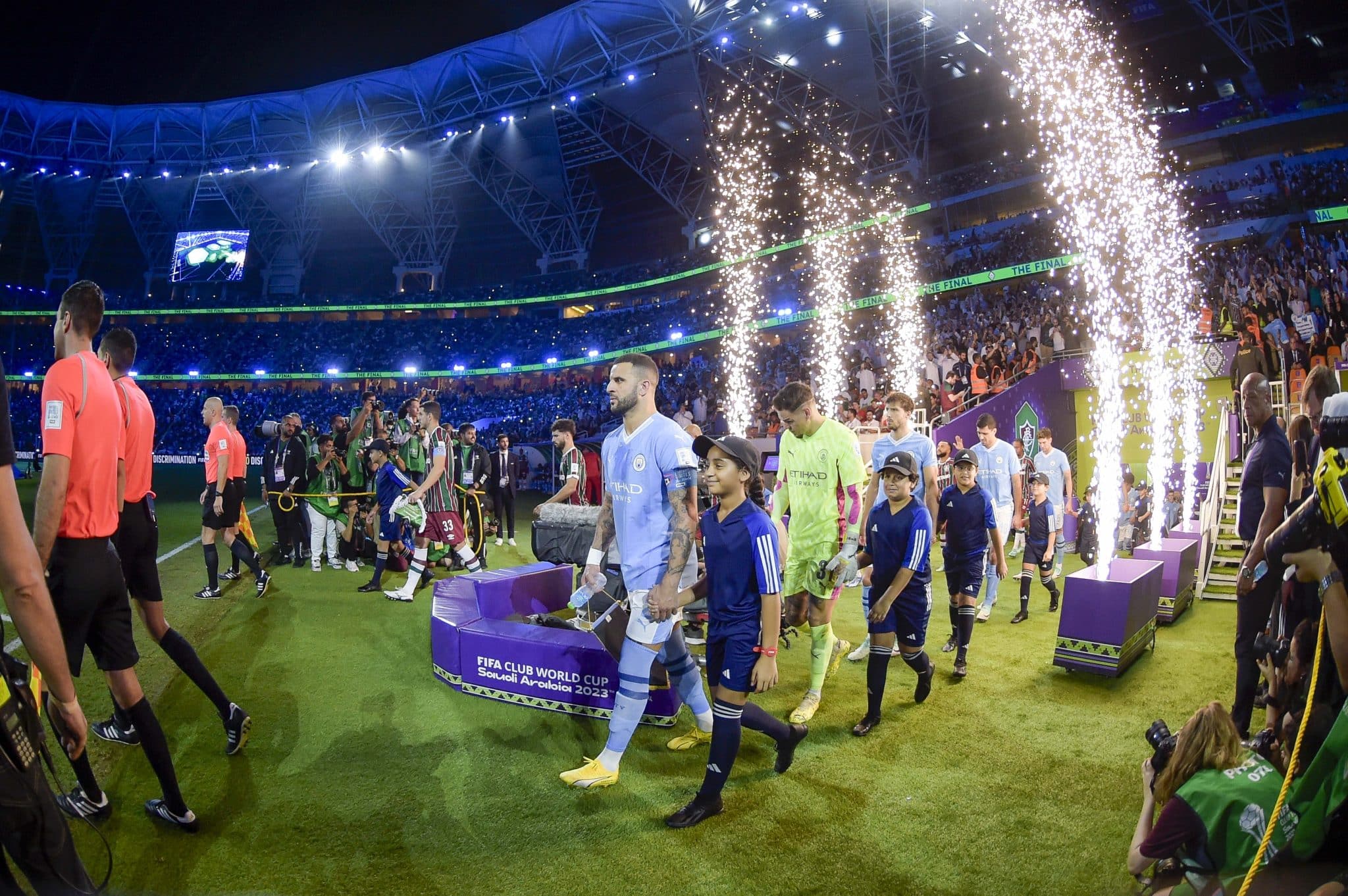 O est&aacute;dio King Abdullah Sports City foi palco da final entre Manchester City x Fluminense, em dezembro de 2023, pelo Mundial de Clubes da Fifa. Foto: Icon Sport