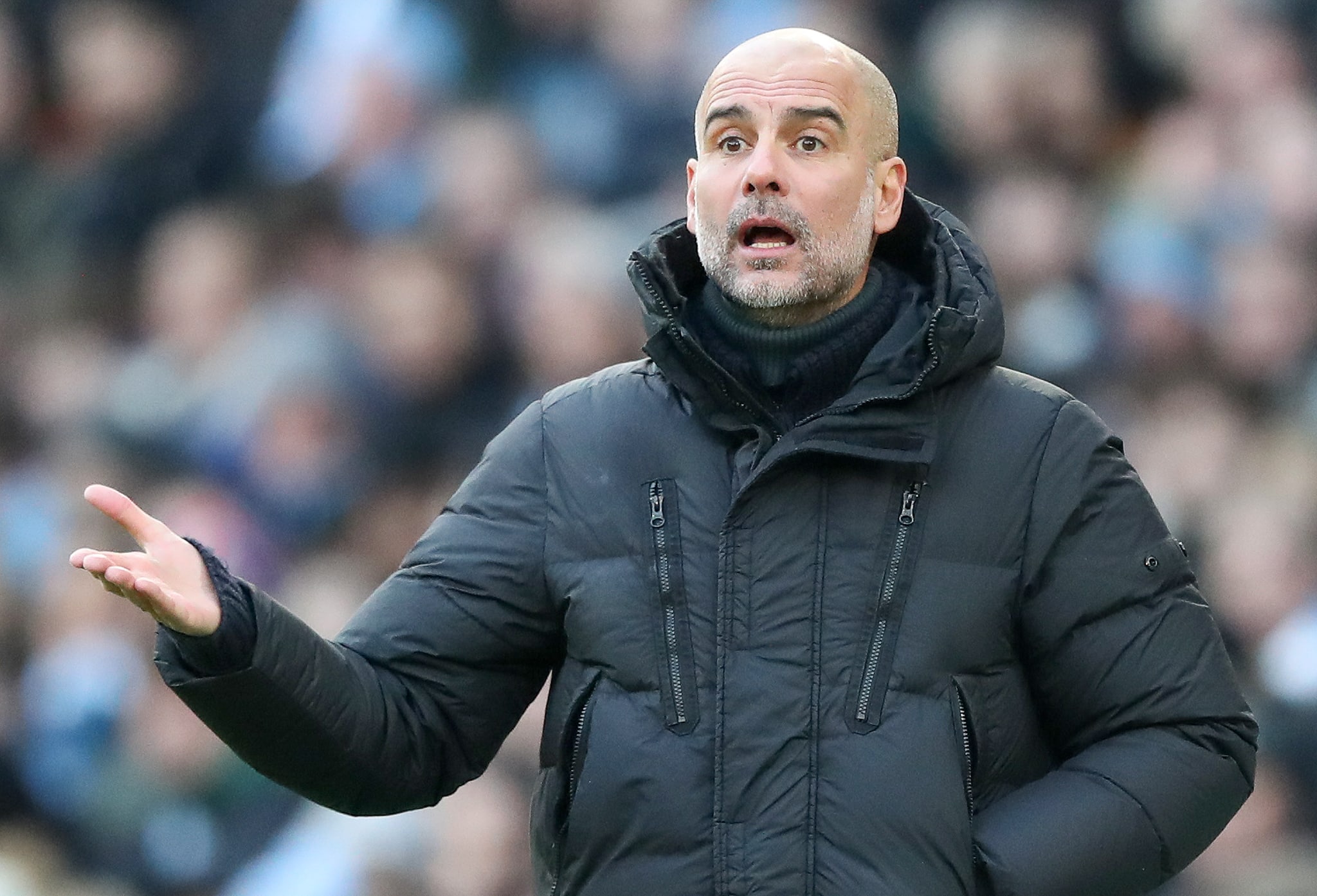 Pep Guardiola, t&eacute;cnico do Manchester City 