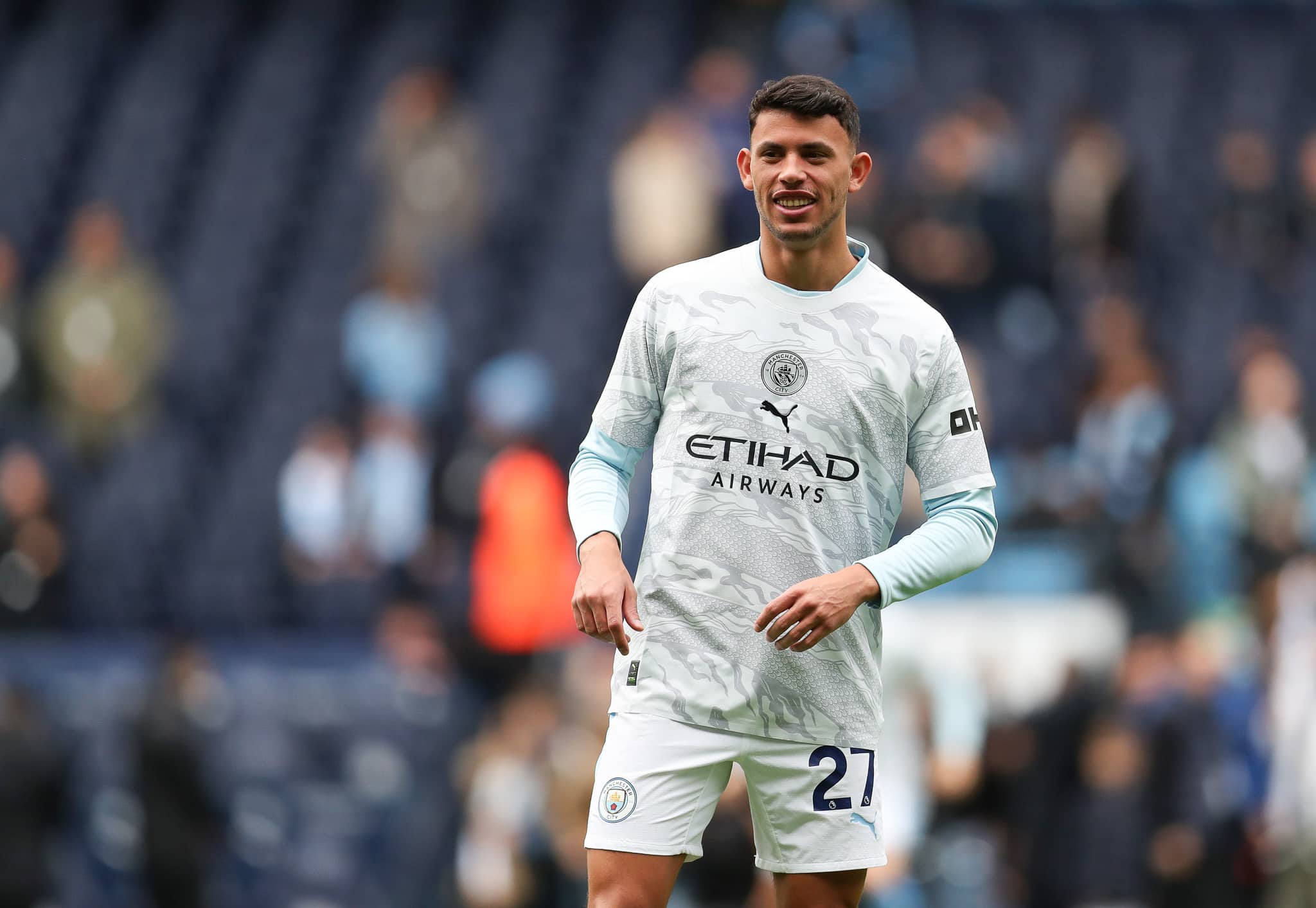 Matheus Nunes tem contrato com o City at&eacute; junho de 2028. Foto: Icon Sport