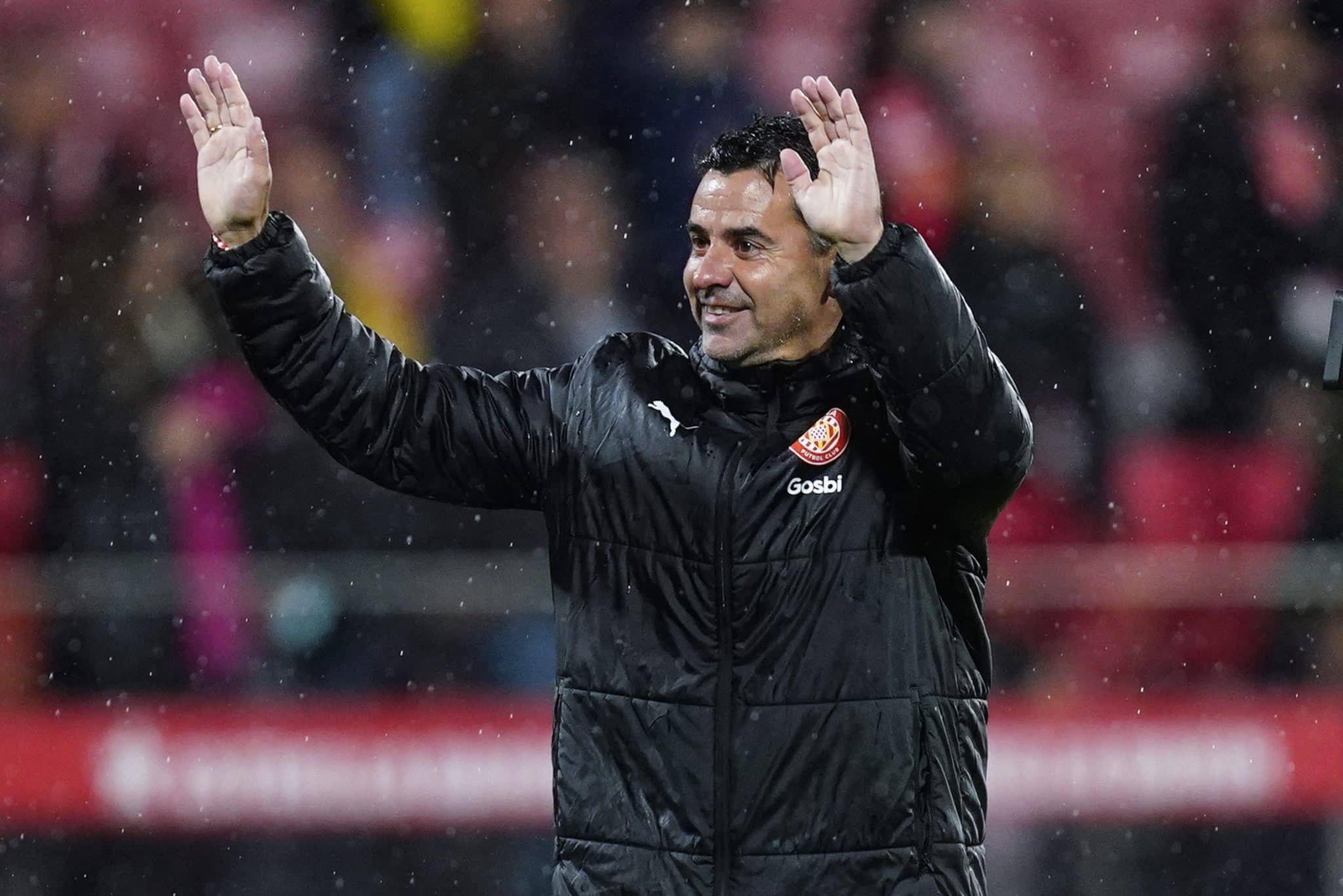 O t&eacute;cnico M&iacute;chel em jogo do Girona