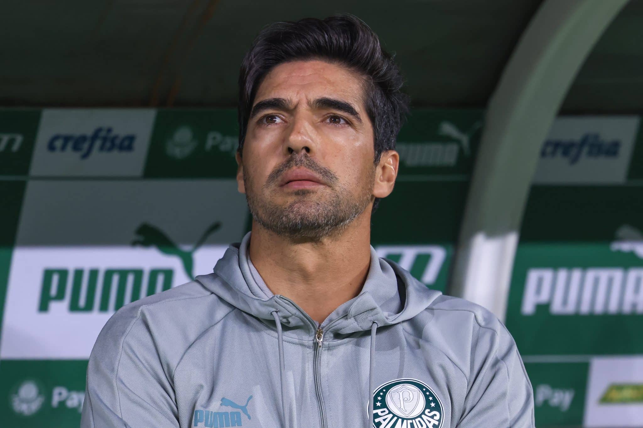 Abel Ferreira se pronuncia ap&oacute;s resposta &agrave; rep&oacute;rter. Foto: Icon Sport
