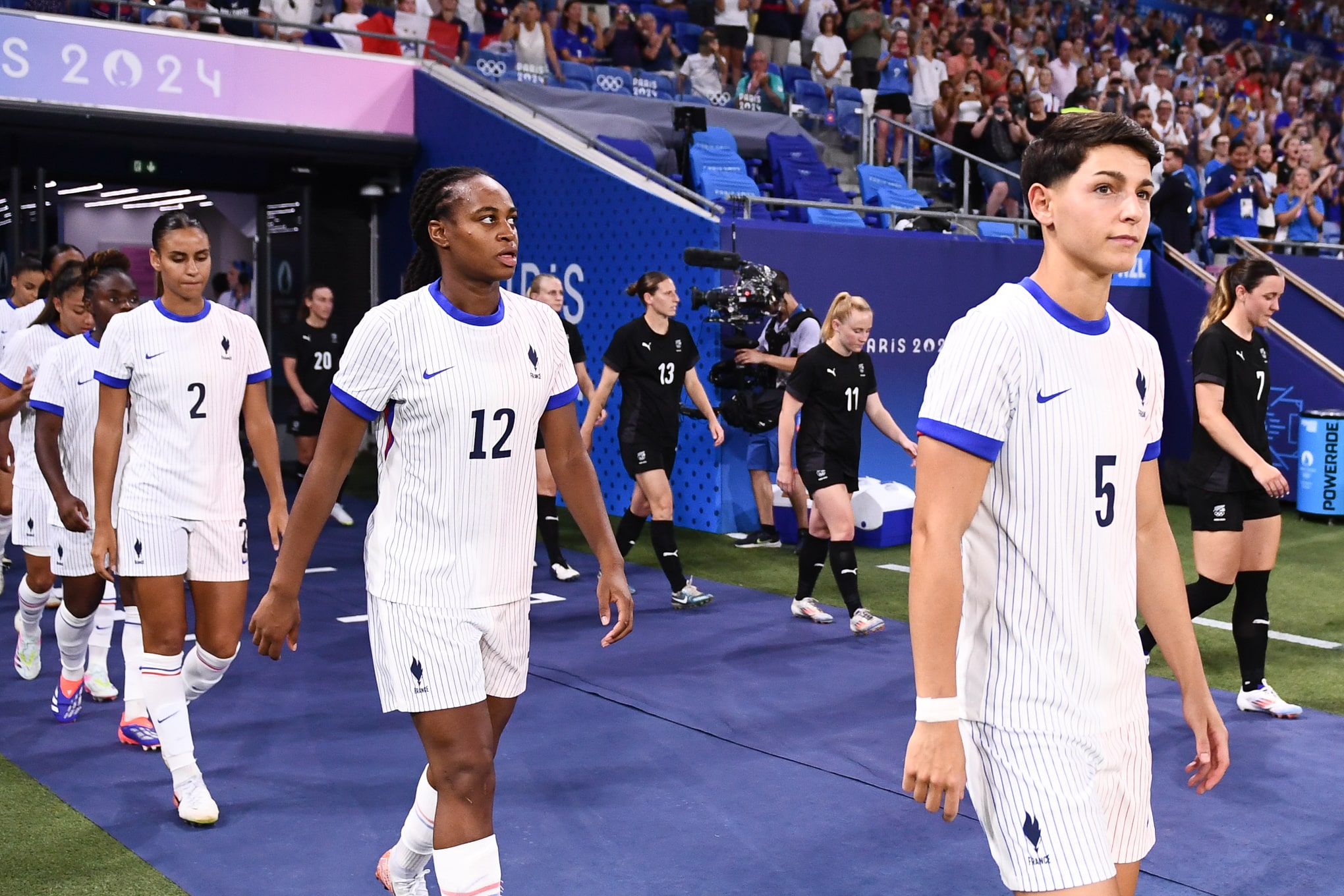 Entrada em campo da sele&ccedil;&atilde;o francesa
