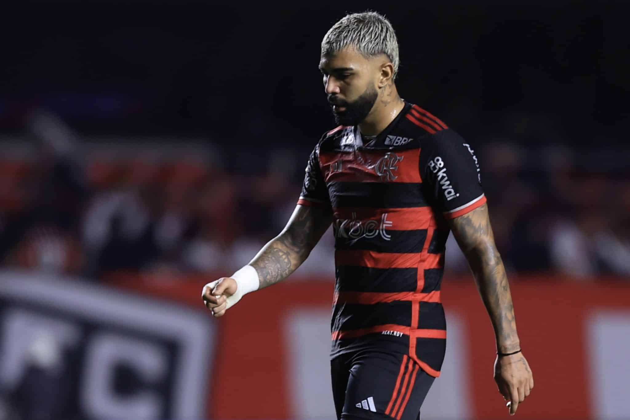 Gabigol, em S&atilde;o Paulo x Flamengo