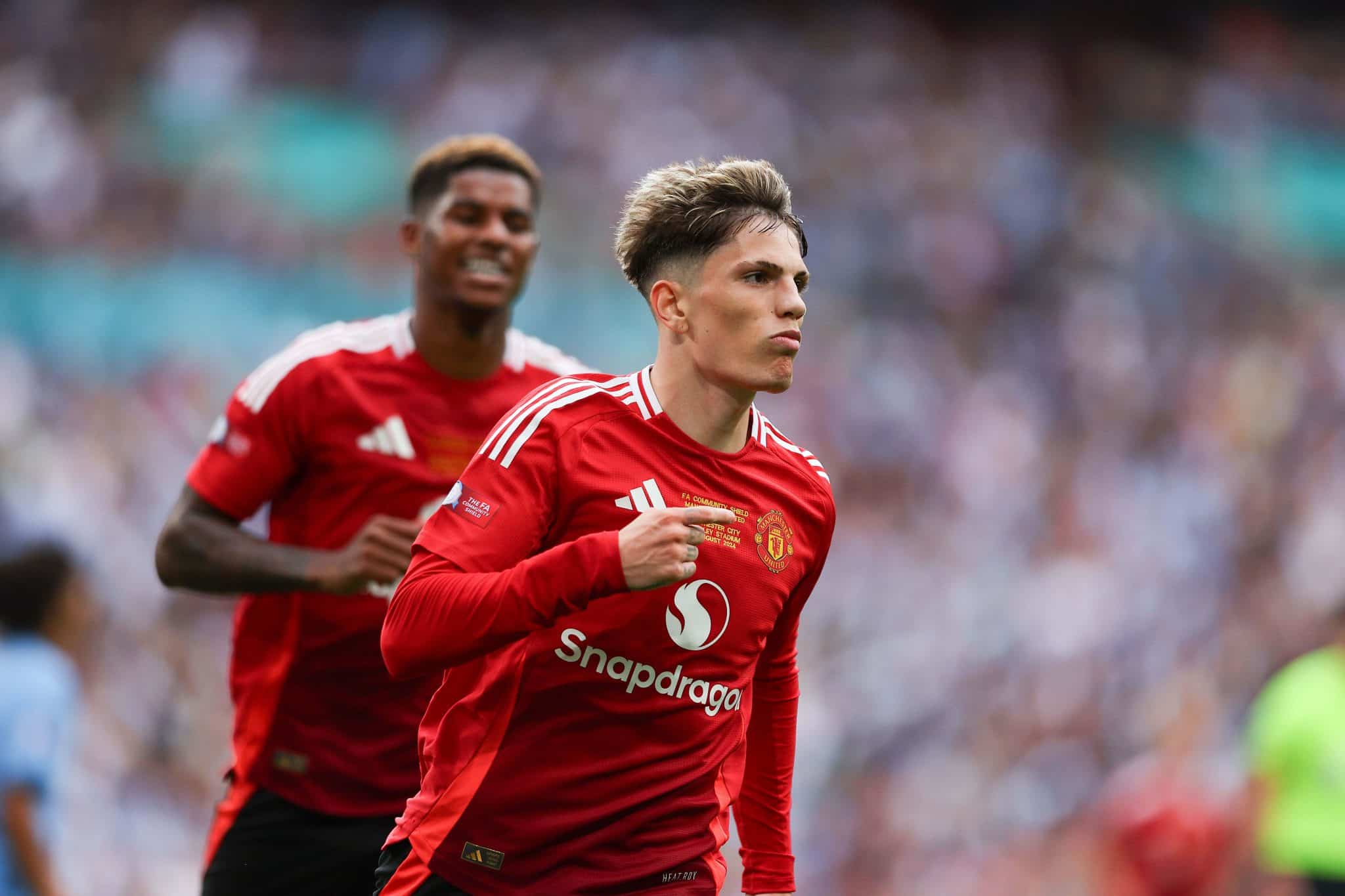 Garnacho abriu o placar para o Manchester United. Foto: Icon Sport