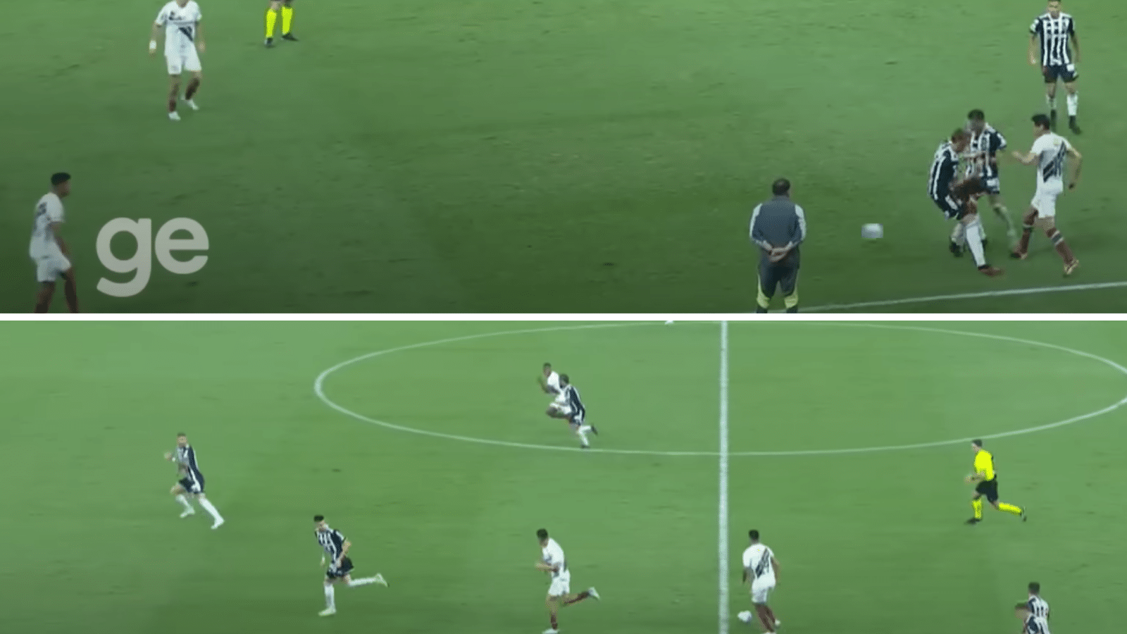 Lance de erro na press&atilde;o do Atl&eacute;tico contra o Fluminense