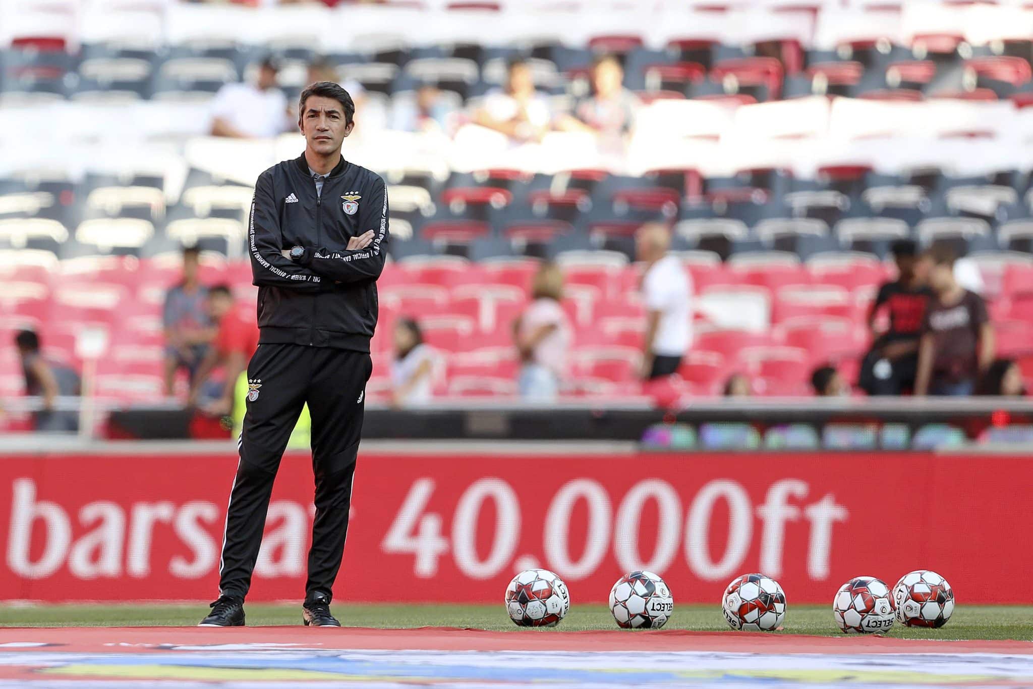 Bruno Lage durante jogo do Benfica em 2019