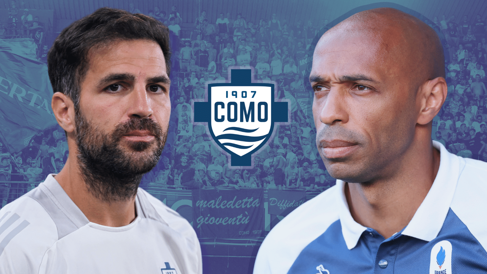 Montagem com Fabregas e Henry, do Como