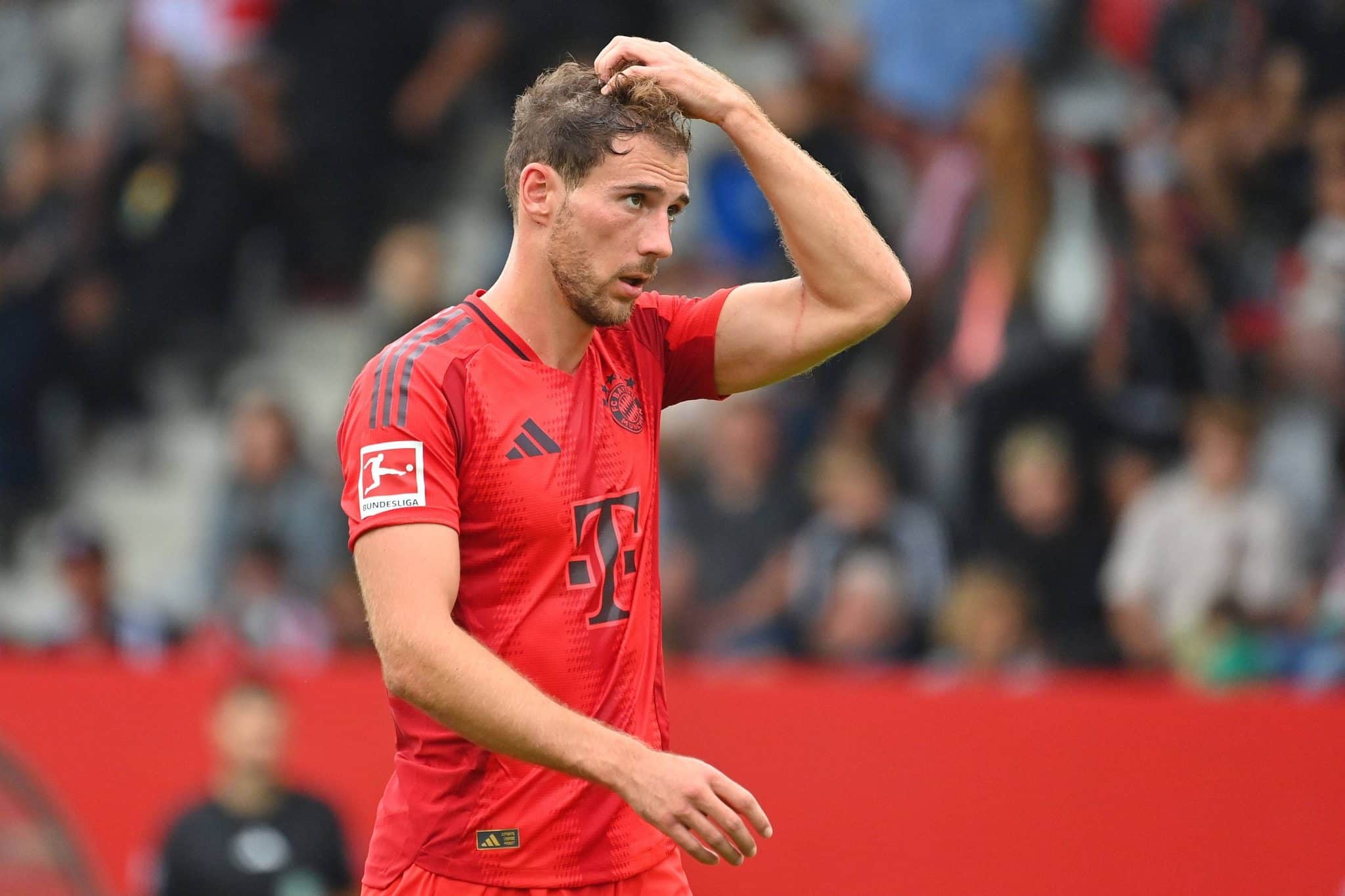 Leon Goretzka durante jogo do Bayern de Munique