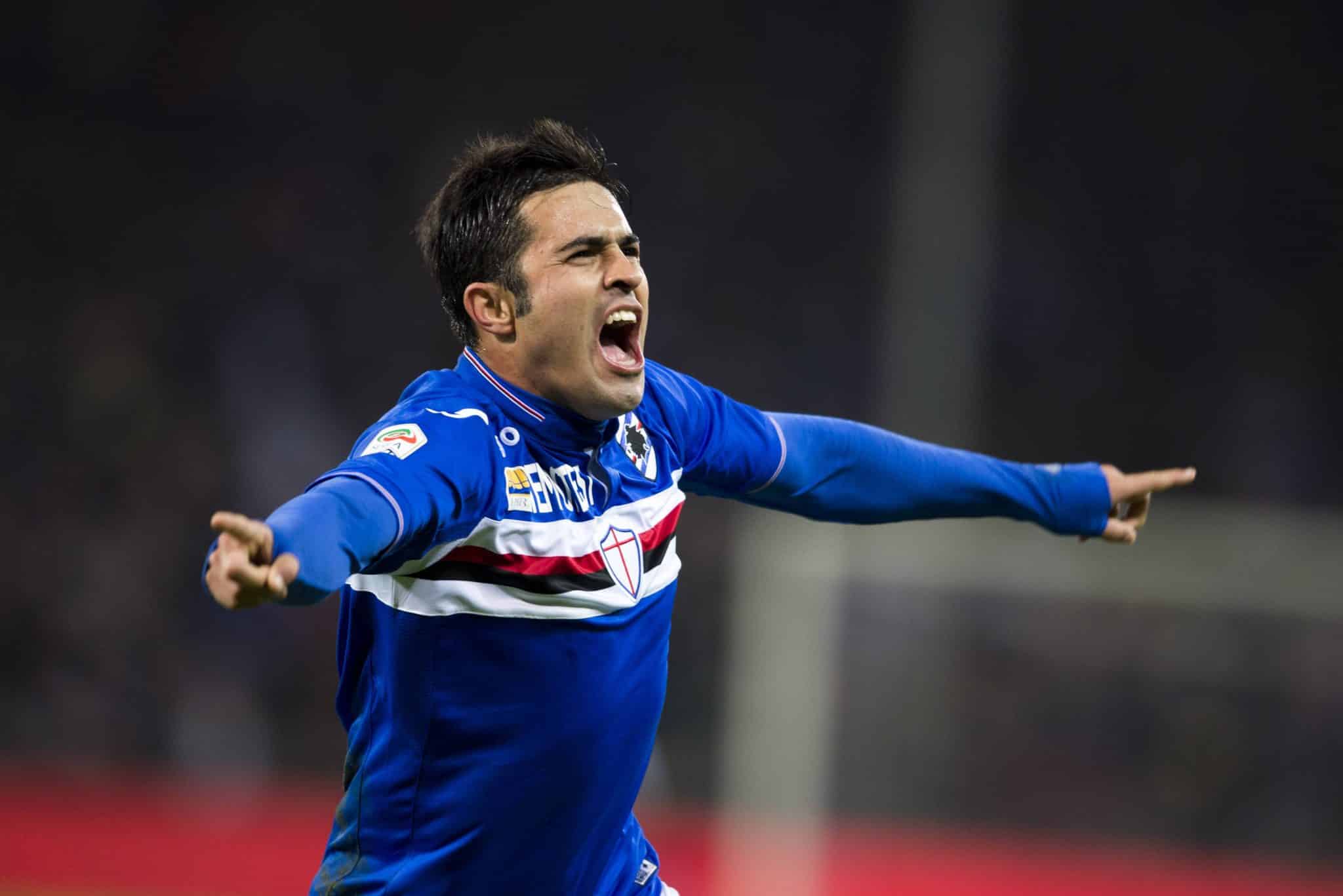 Eder celebra gol pela Sampdoria