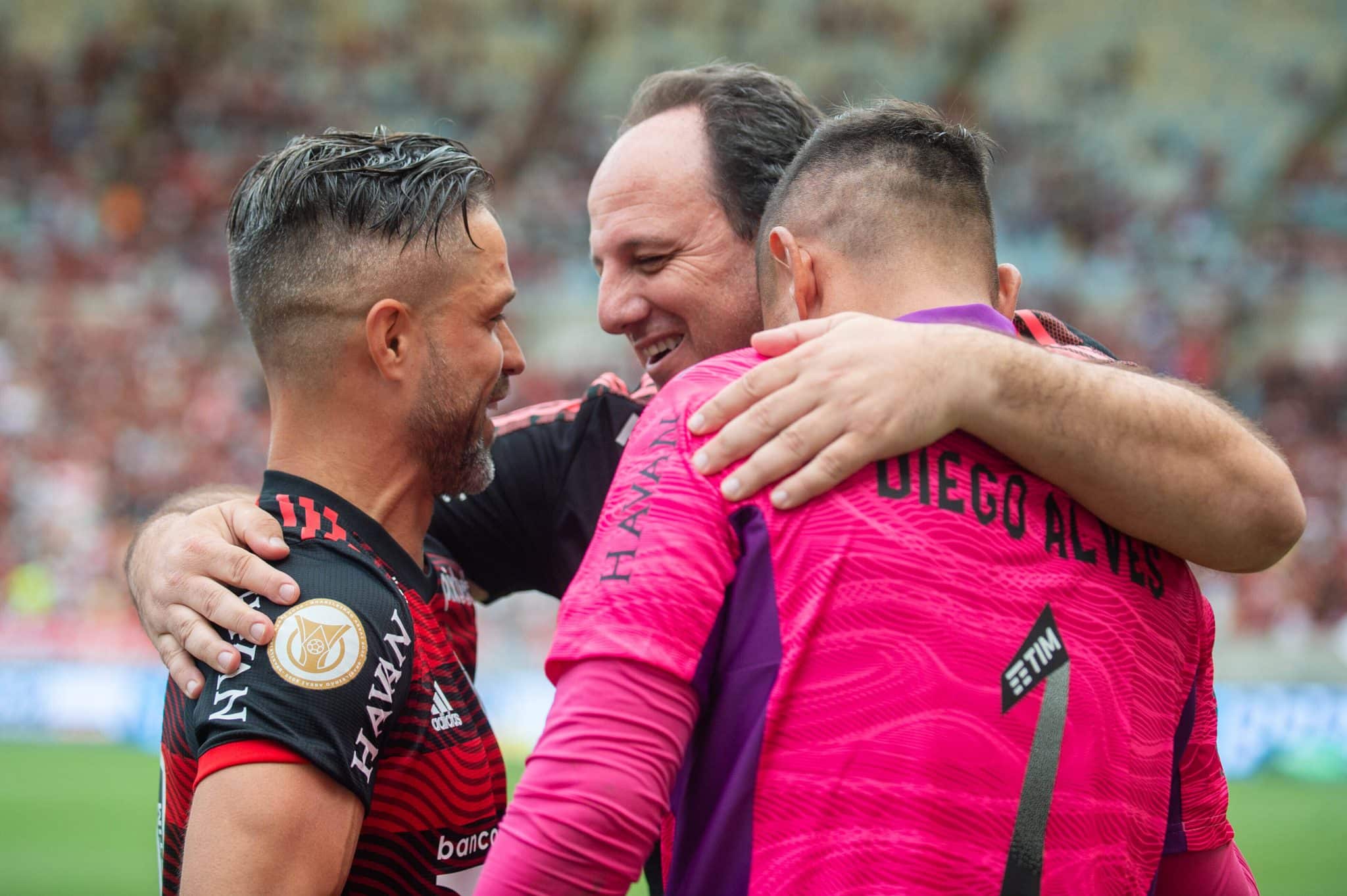 Rog&eacute;rio Ceni encontra ex-companheiros do Flamengo. Foto: Imago