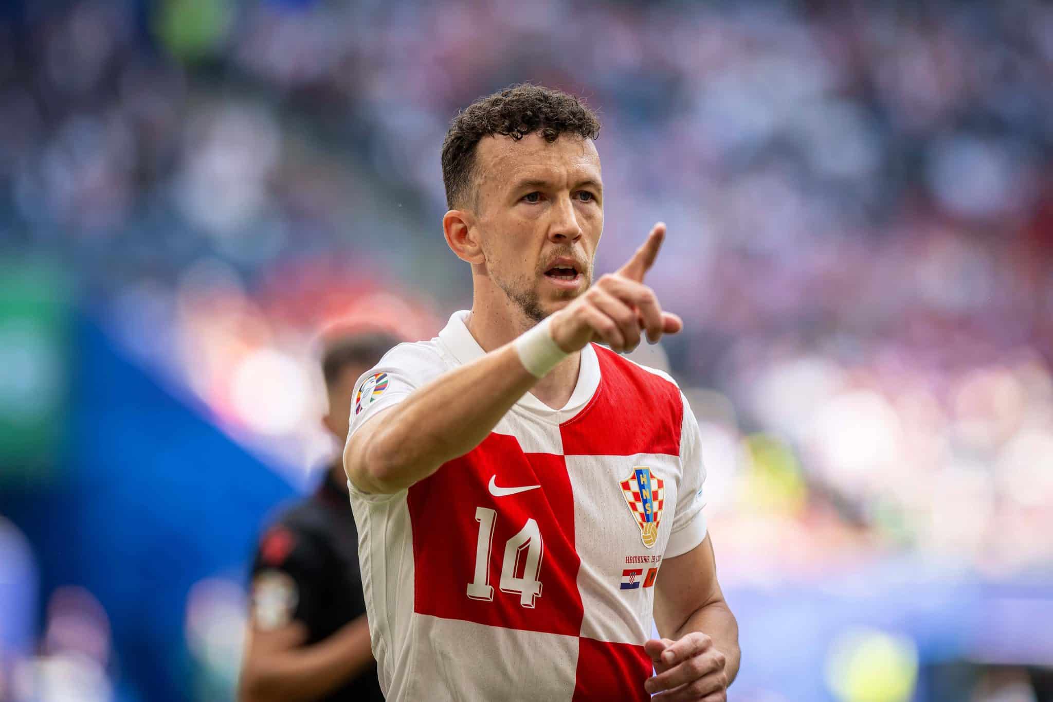 Ivan Peri&scaron;ić em a&ccedil;&atilde;o pela sele&ccedil;&atilde;o croata 