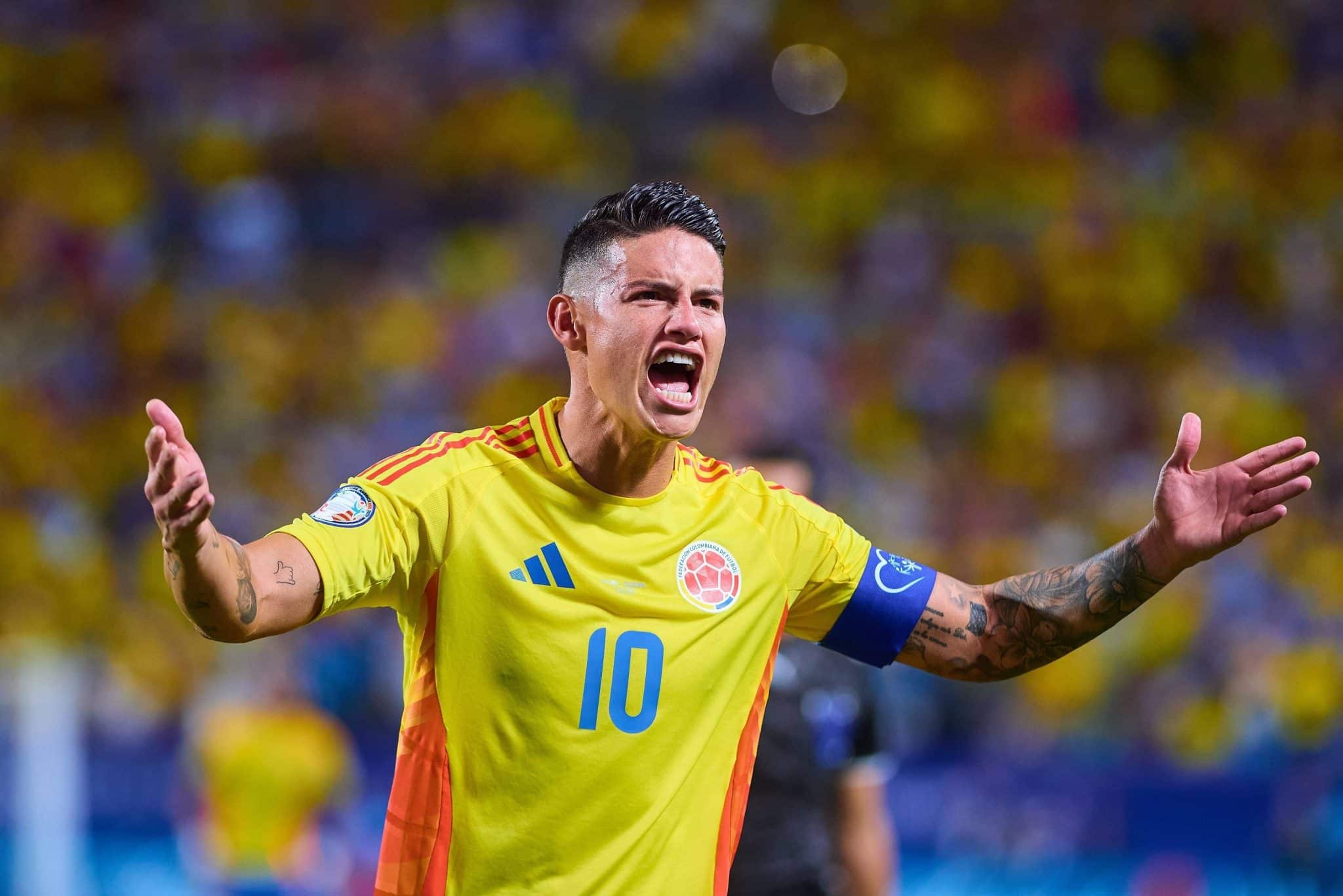 James Rodr&iacute;guez em a&ccedil;&atilde;o pela sele&ccedil;&atilde;o colombiana