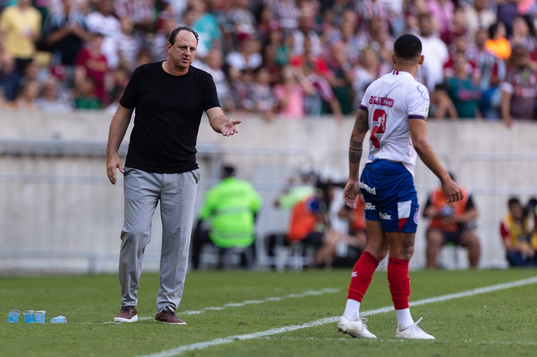 Rog&eacute;rio Ceni enquanto treinador do Bahia. Foto: Imago