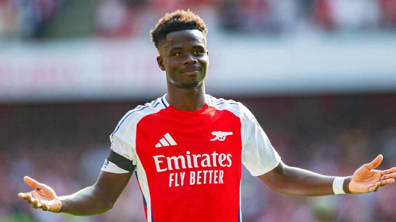 Bukayo Saka, do Arsenal Foto: (Imago)