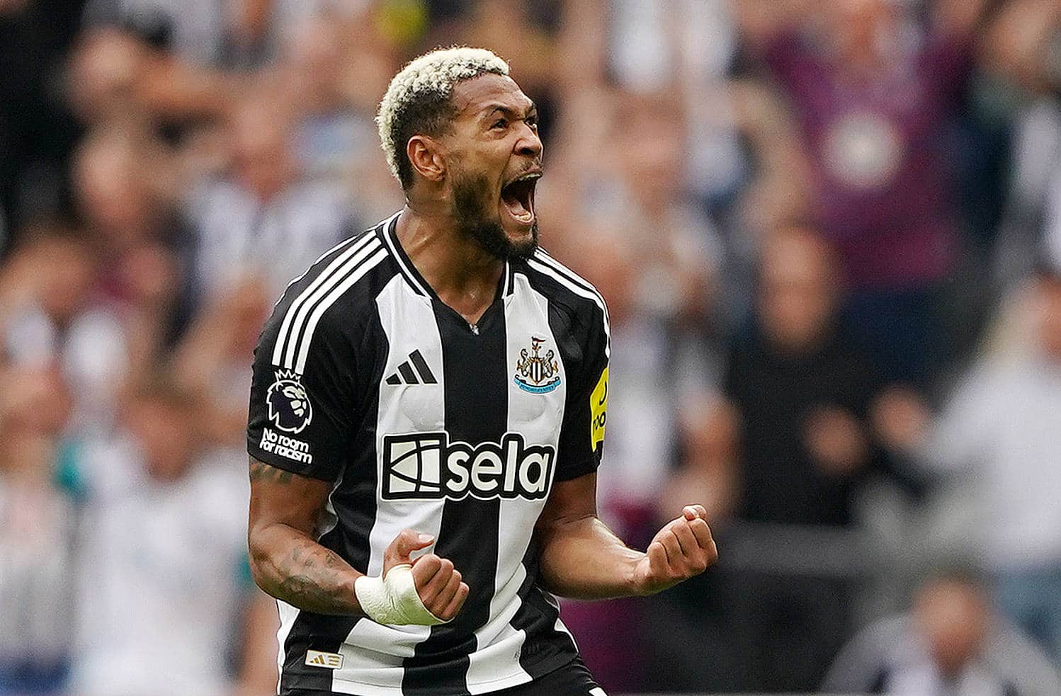 Joeliton garantiu a vit&oacute;ria do Newcastle. Foto: Imago