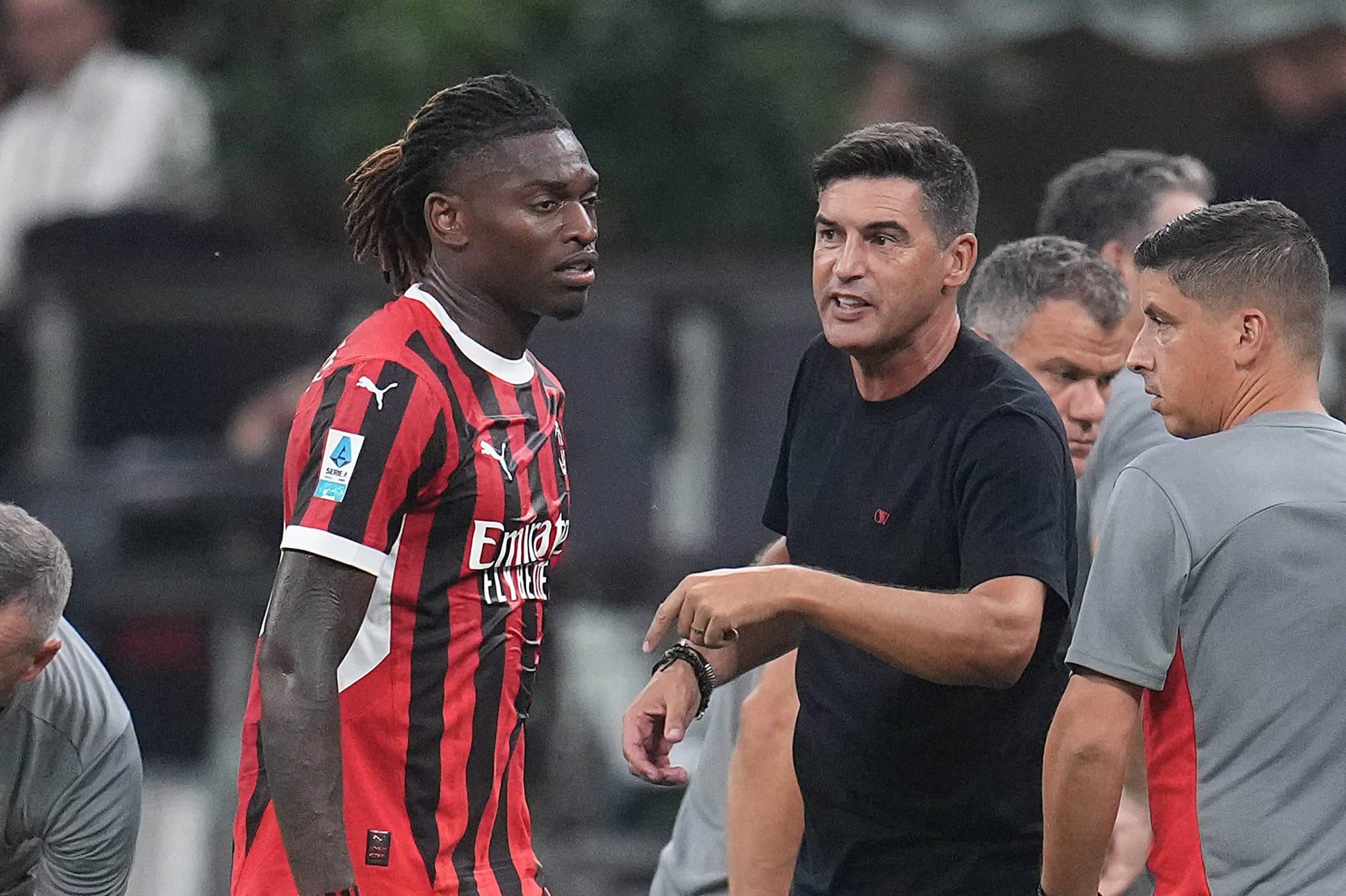 Foto: (Imago) - Rafael Le&atilde;o e Paulo Fonseca pelo Milan