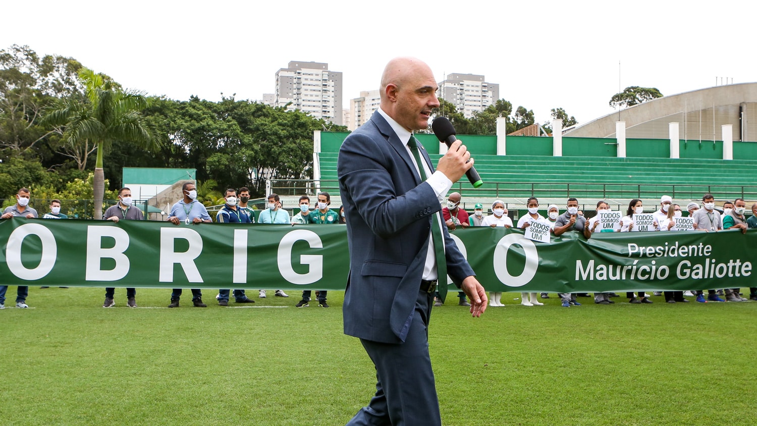 Galiotte discursa na Academia de Futebol em sua despedida do Palmeiras
