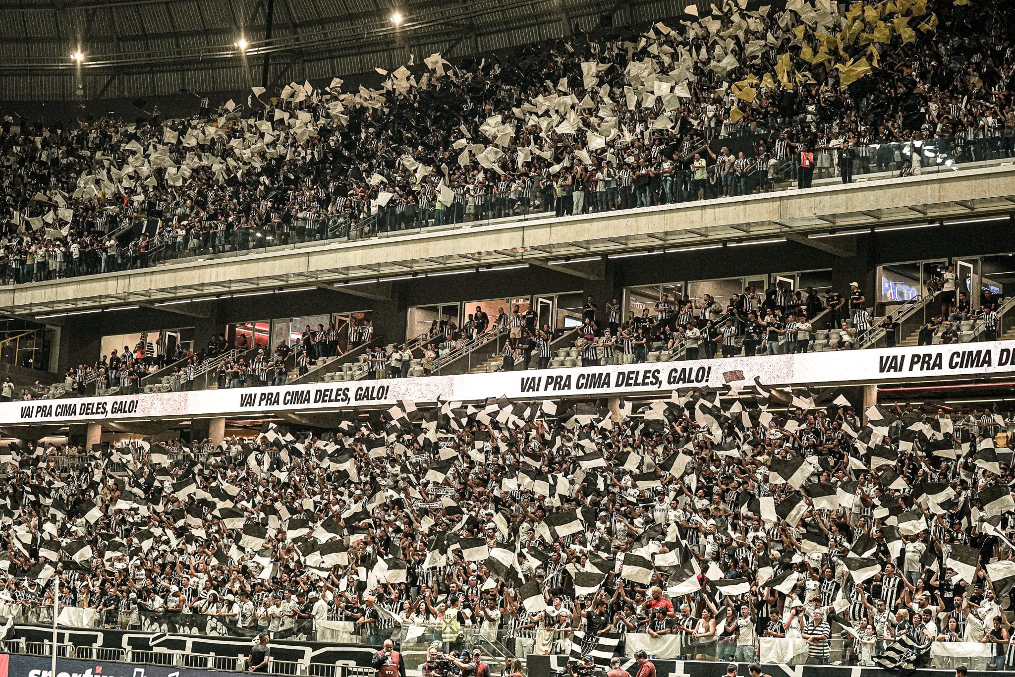Torcida do Atl&eacute;tico na Arena MRV