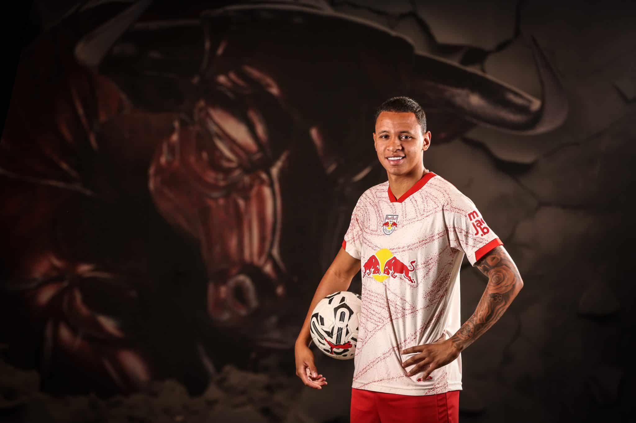 Atacante Arthur Sousa, o novo refor&ccedil;o do Massa Bruta. Foto: Ari Ferreira/ Red Bull Bragantino.