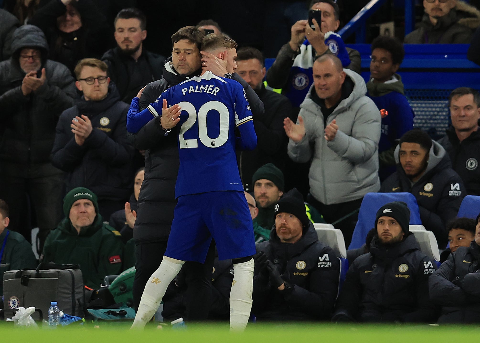 No Chelsea, Pochettino viu surgiu o talento de Cole Palmer em uma temporada de altos e baixos. Foto: Icon Sport