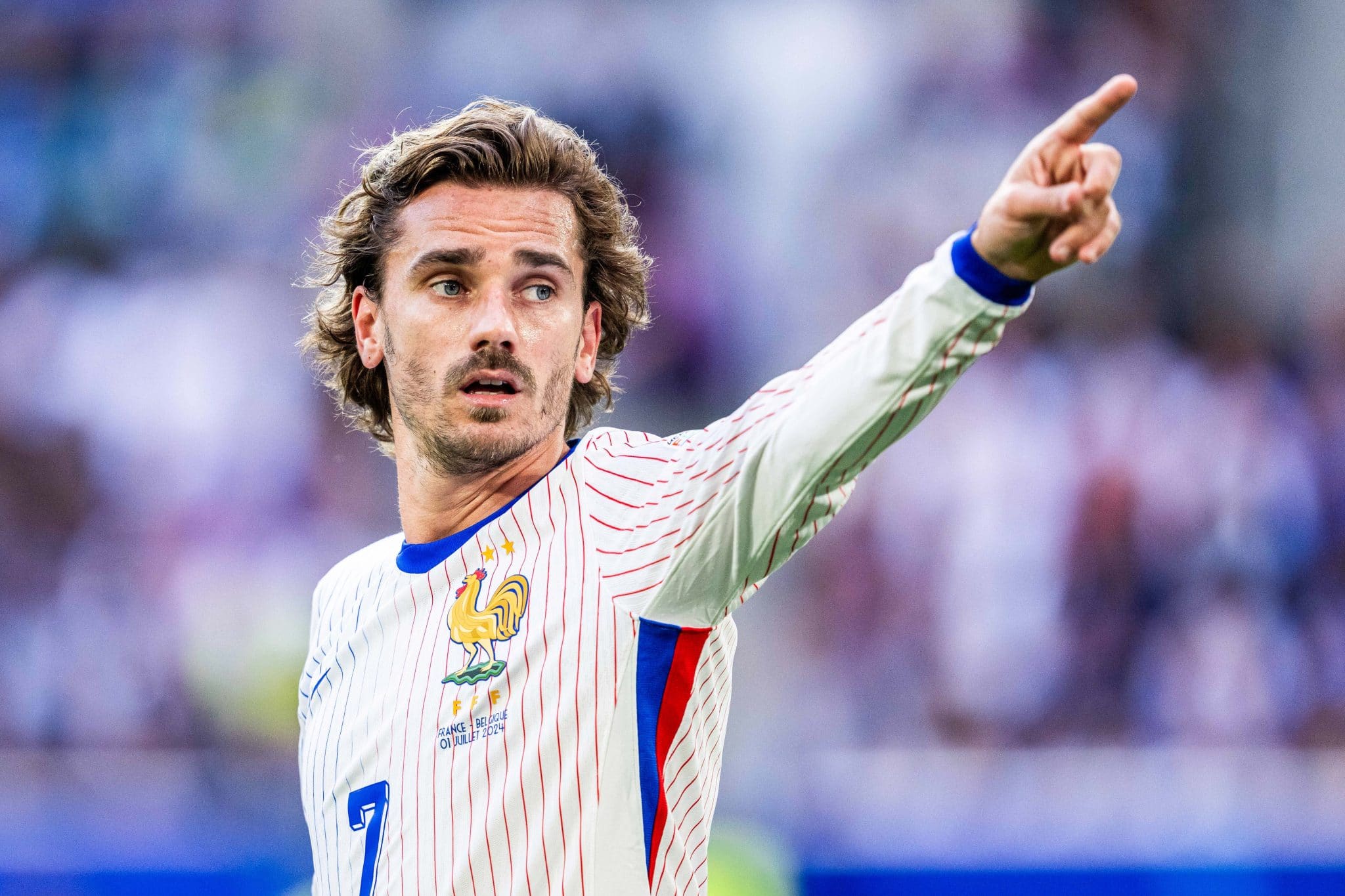 Griezmann na Eurocopa 2024 pela Sele&ccedil;&atilde;o Francesa. Foto: Icon Sport