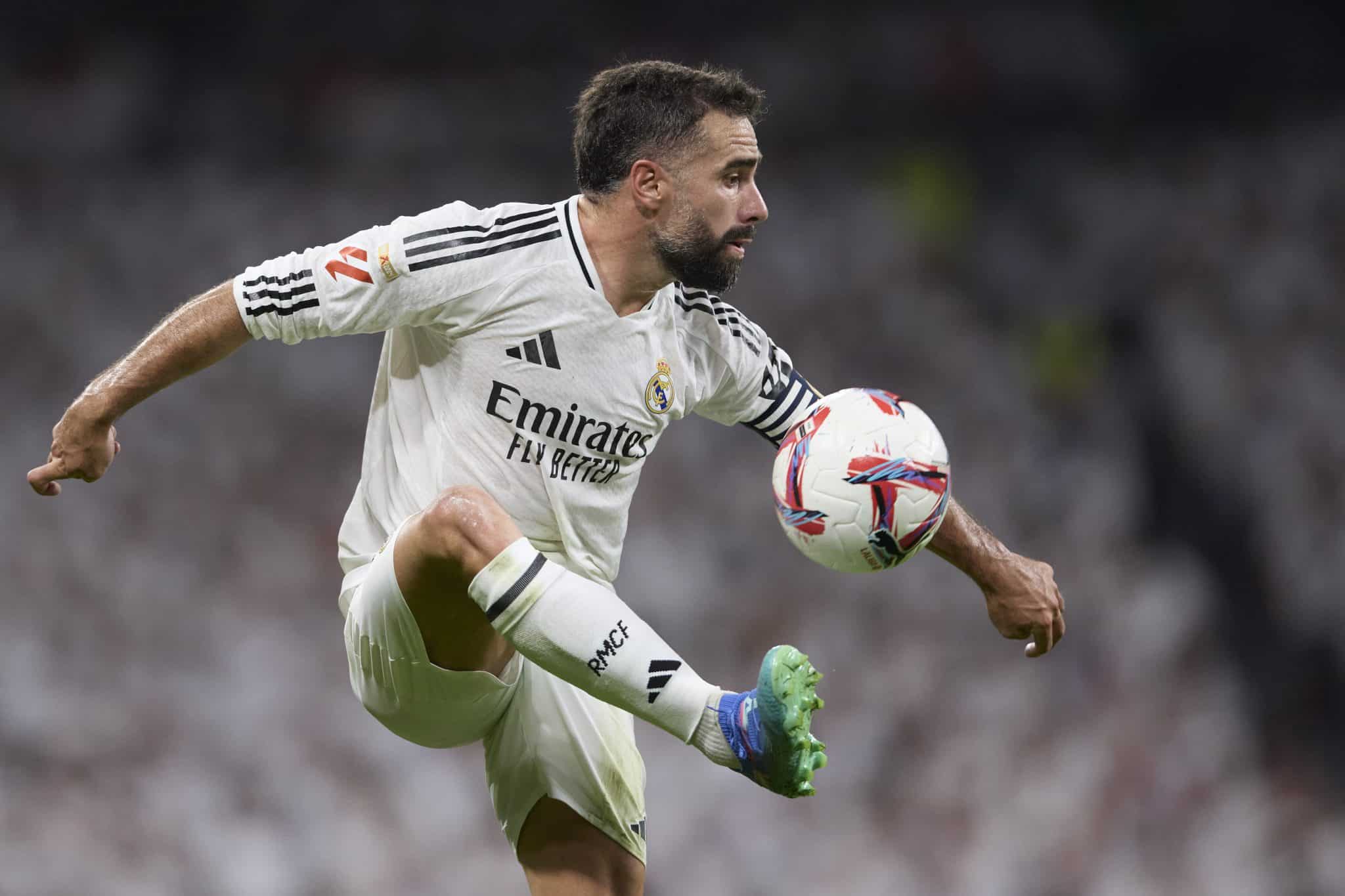 Carvajal esteve em 74% dos jogos do Real Madrid na temporada 2023/2024. Foto: Icon Sport