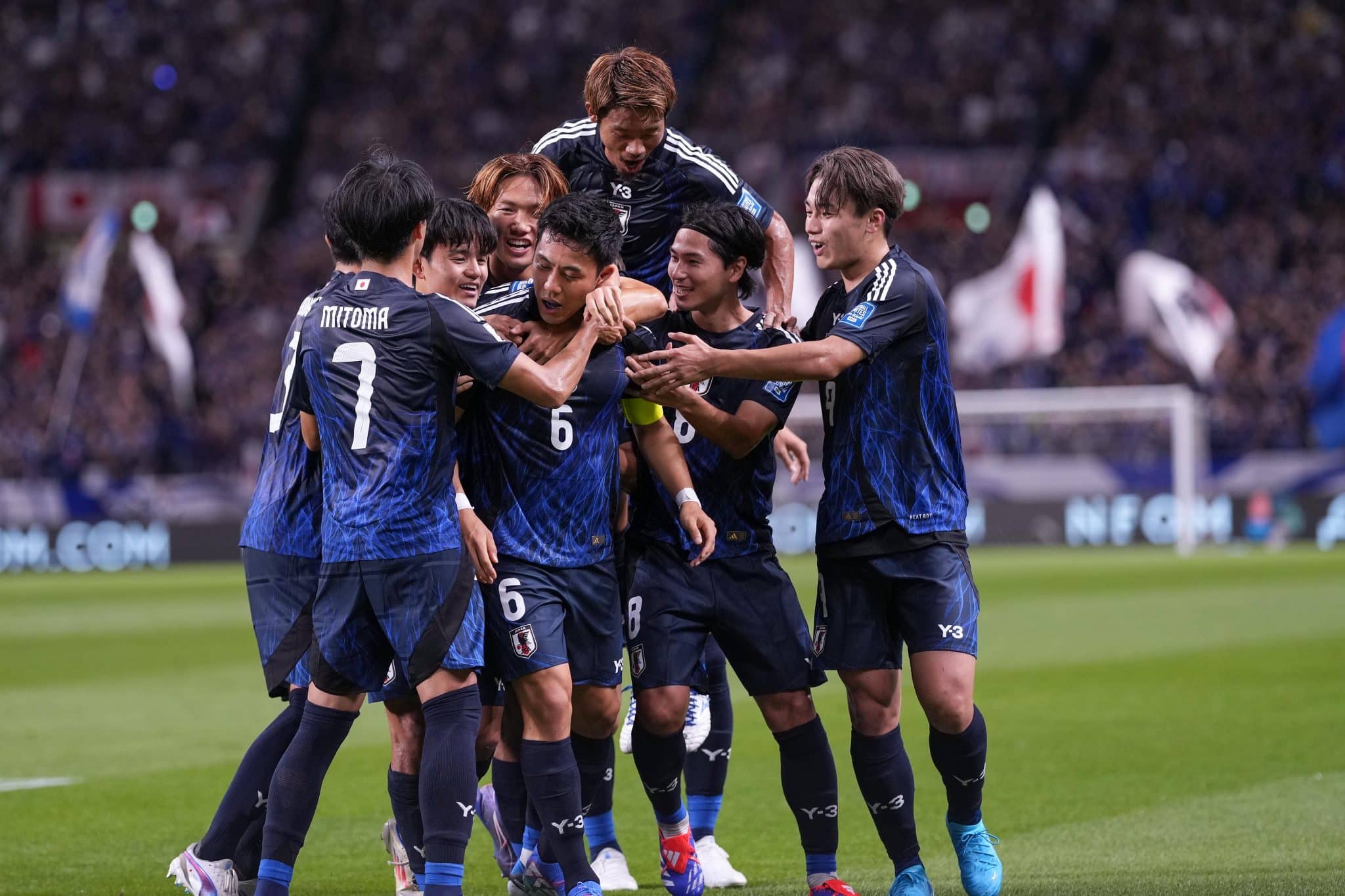 Jap&atilde;o goleia China por 7 a 0 pelo Grupo C das Eliminat&oacute;rias Asi&aacute;ticas para a Copa do Mundo de 2026. Foto: Icon Sport