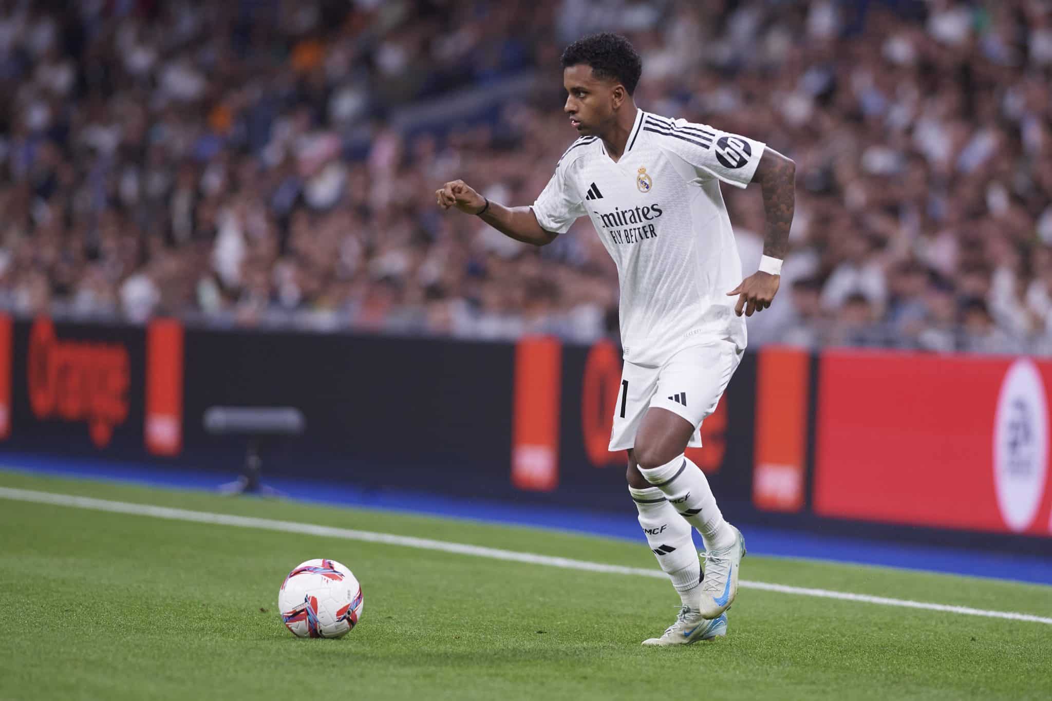 Rodrygo em a&ccedil;&atilde;o pelo Real Madrid 