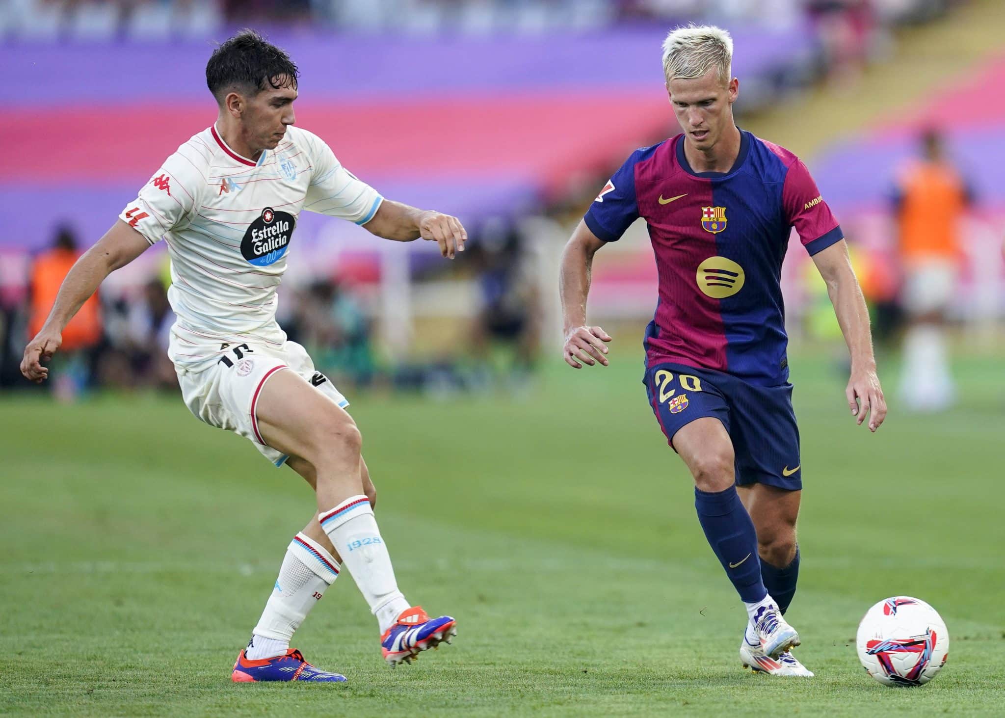Luis de la Fuente afirmou que Dani Olmo &eacute; d&uacute;vida para a Espanha na Nations League