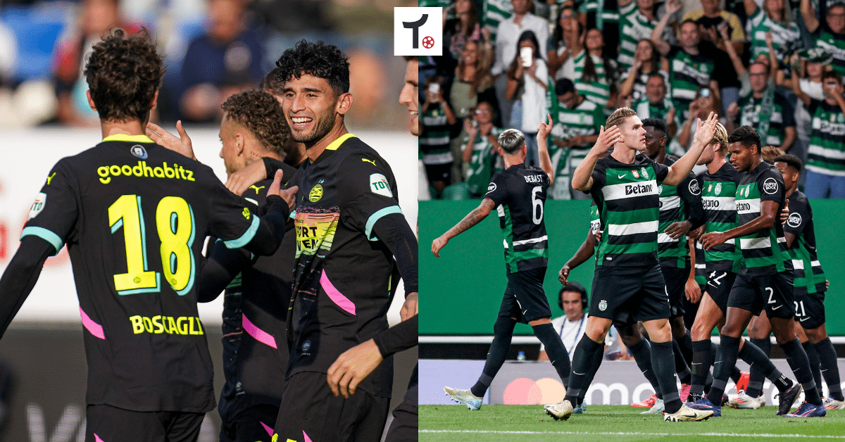 PSV e Sporting fazem na Champions duelo dos &uacute;nicos times 100% nas principais ligas