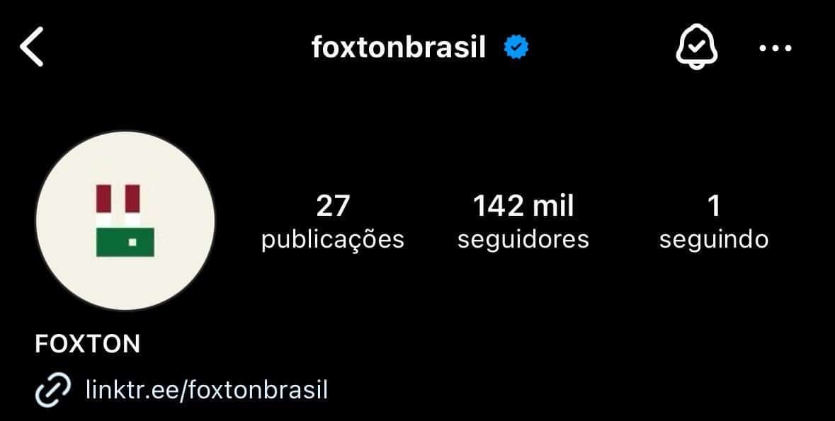 Em collab, Foxton se ligou ao Fluminense como '&uacute;nico parceiro' no Instagram, com feed e foto de perfil customizadas para o Tricolor - Foto: Reprodu&ccedil;&atilde;o