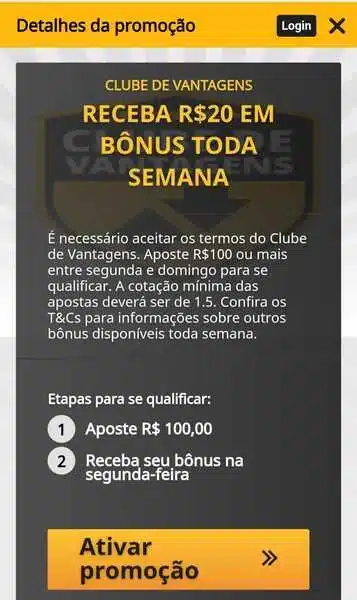 Interfaz del usuario mostrando una freebet semanal en la plataforma Betfair