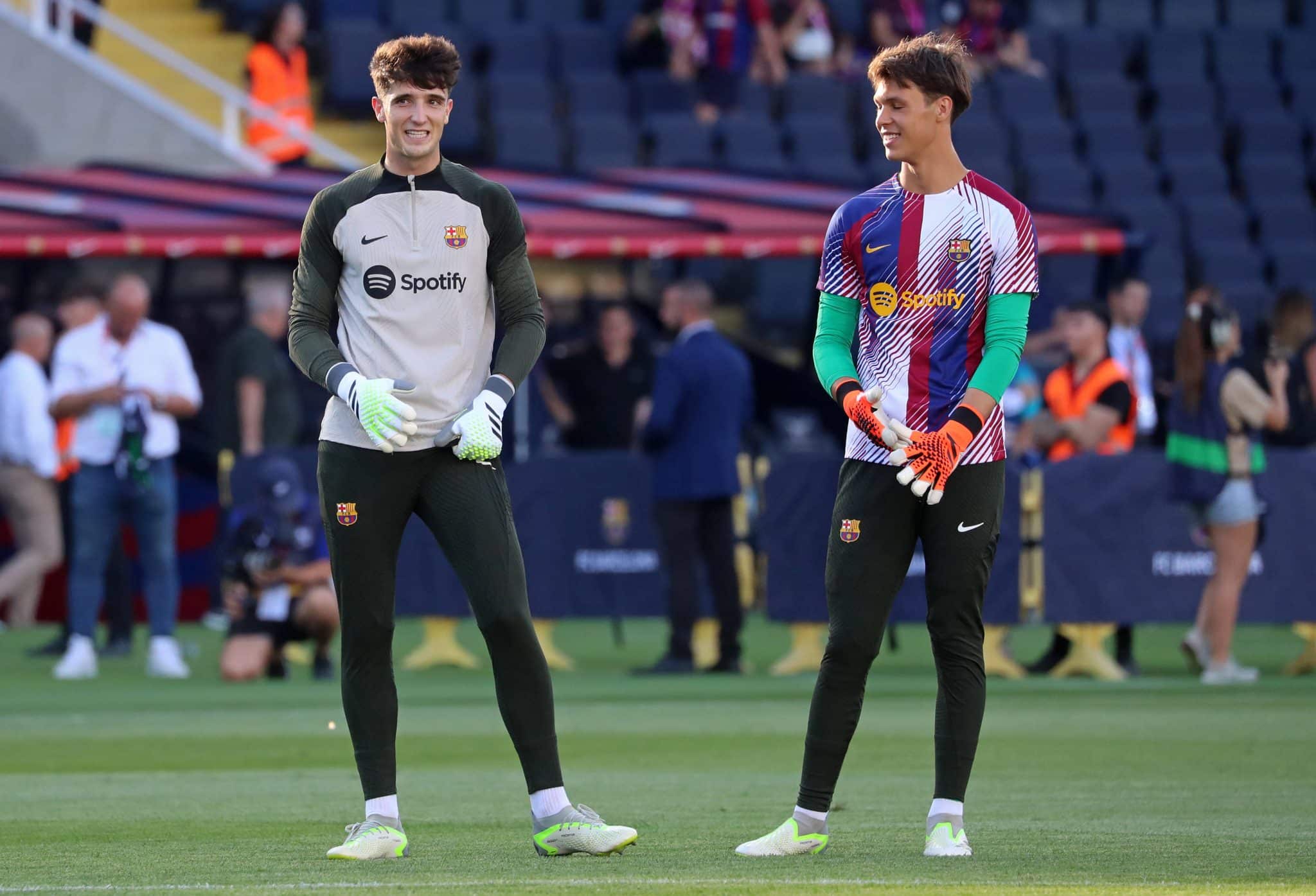 Ander Astralaga e Diego Kochen, goleiros do Barcelona. Foto: Imago