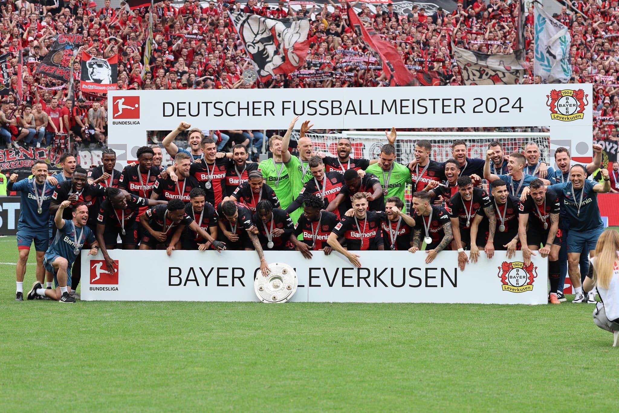Foto: (Imago) - Bayer Leverkusen &eacute; o atual campe&atilde;o da Champions League e da Copa da Alemanha