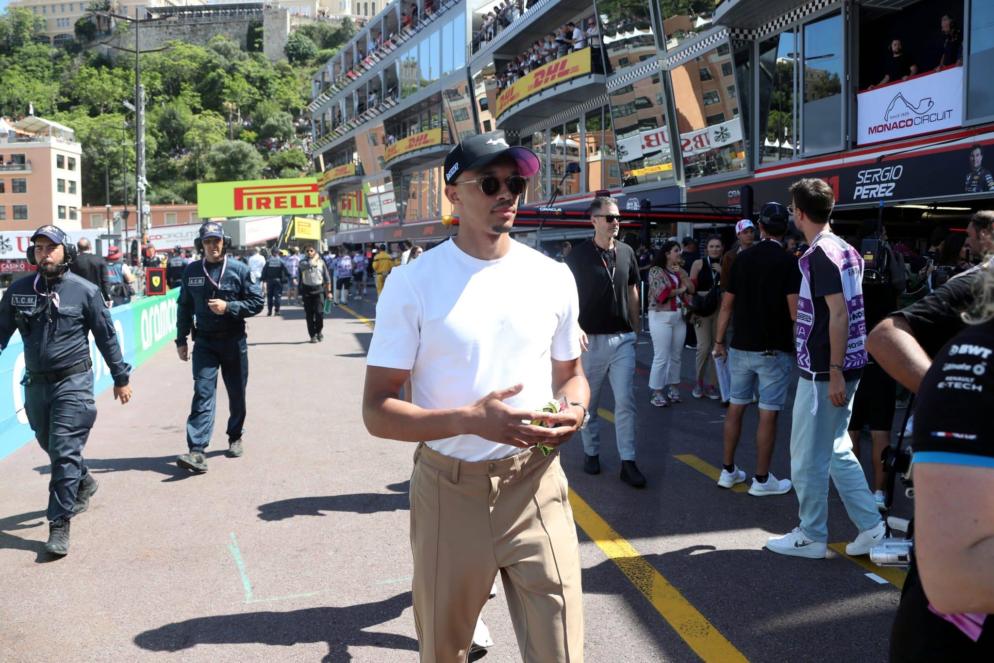 Trent Alexander-Arnold na F&oacute;rmula 1.