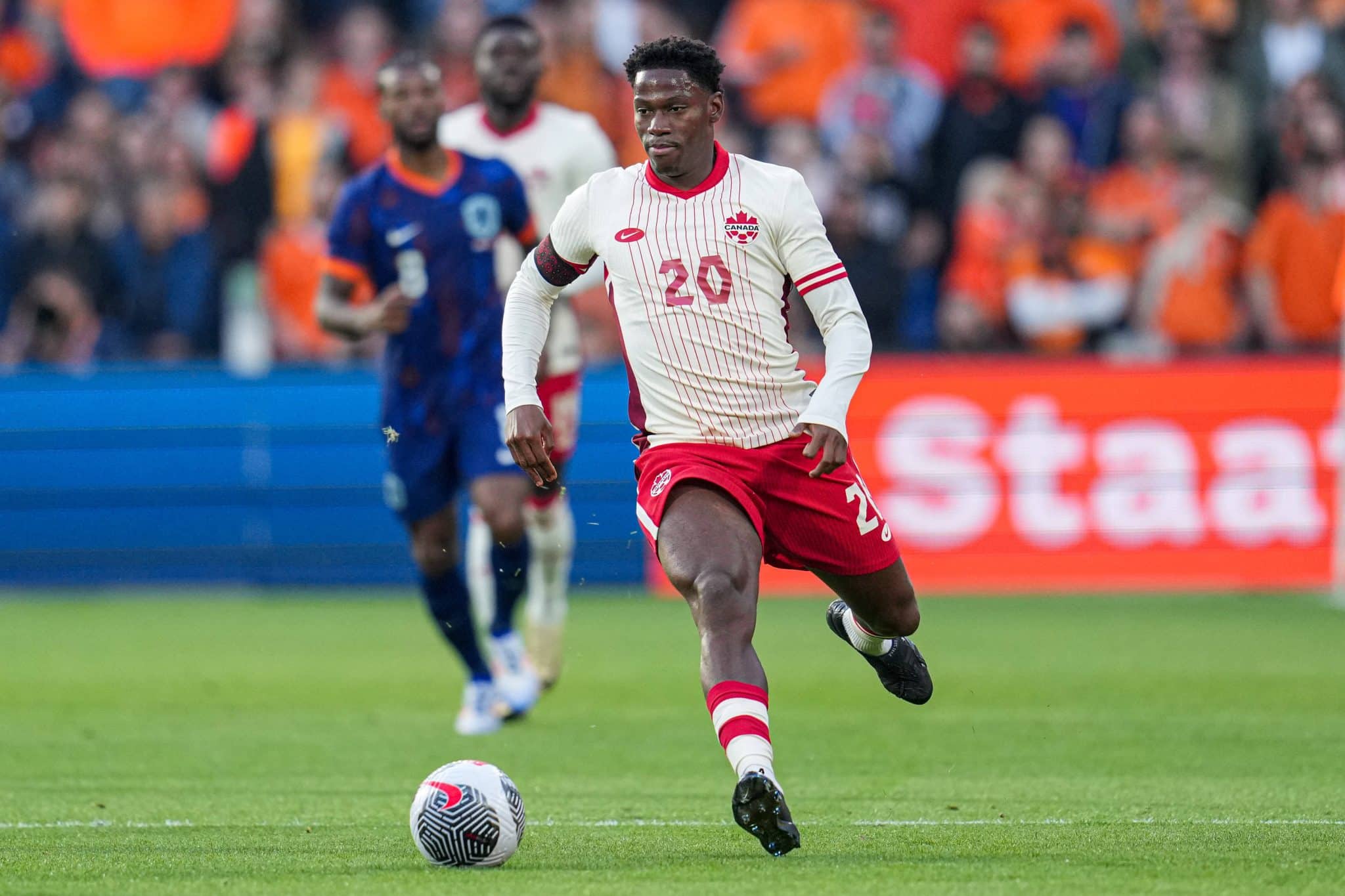 Jonathan David em a&ccedil;&atilde;o pela sele&ccedil;&atilde;o canadense