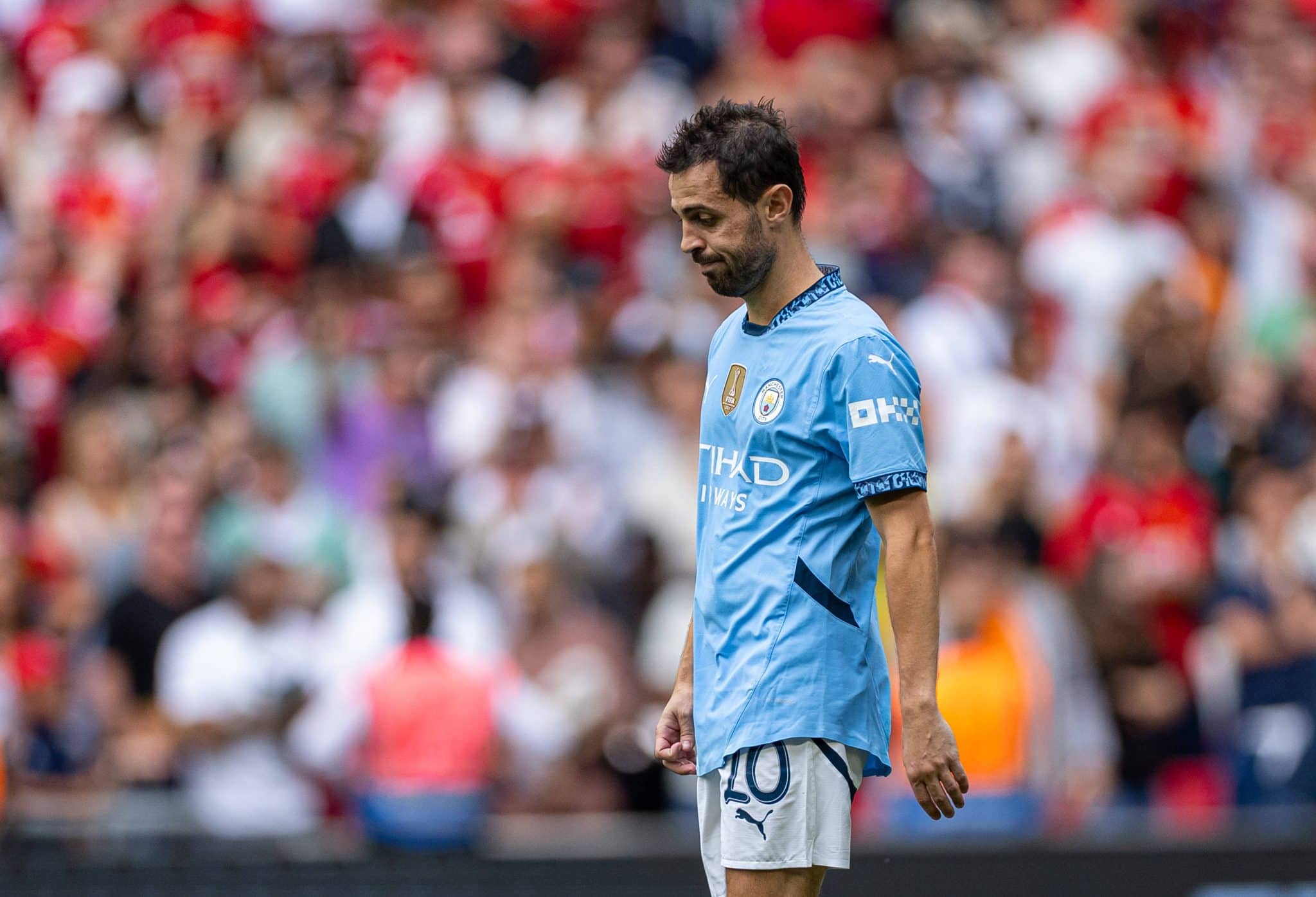 Bernardo Silva durante jogo do City. Foto: Imago