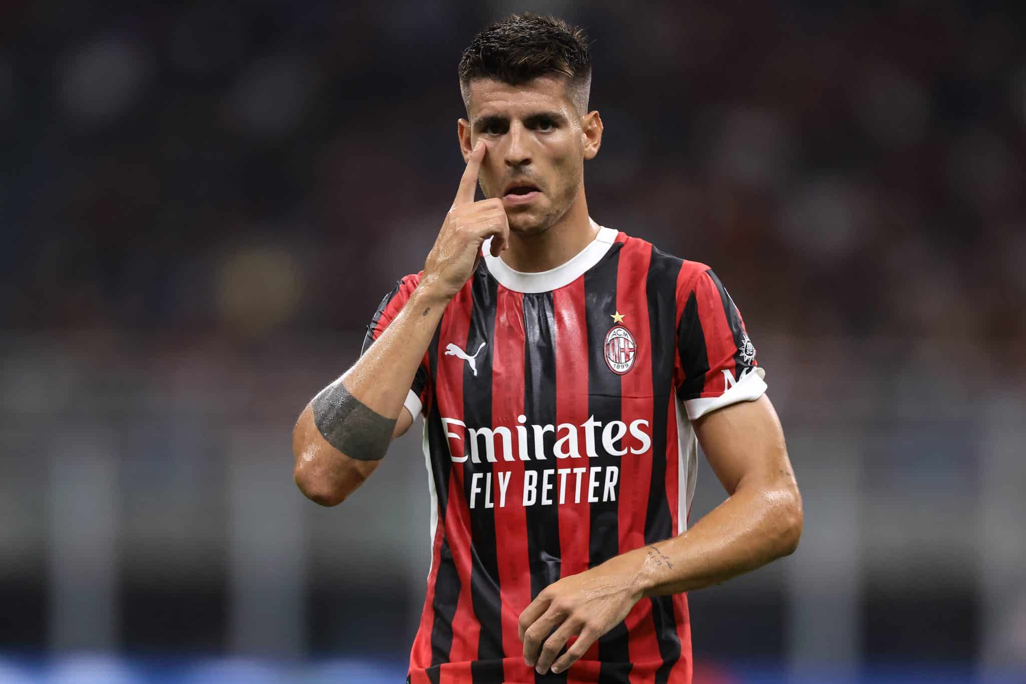 Morata em a&ccedil;&atilde;o pelo Milan