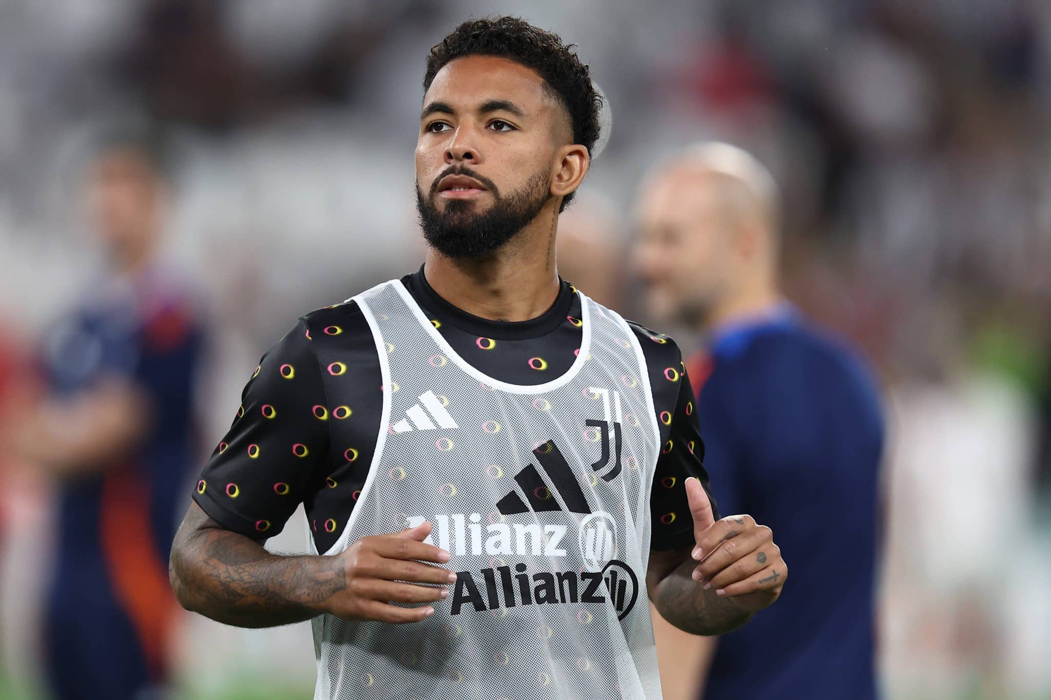 Douglas Luiz (Juventus Fc) warm up, Serie A, Juventus v As Roma &ndash; Serie A, Allianz Stadium, September 1, 2024, Turin, It