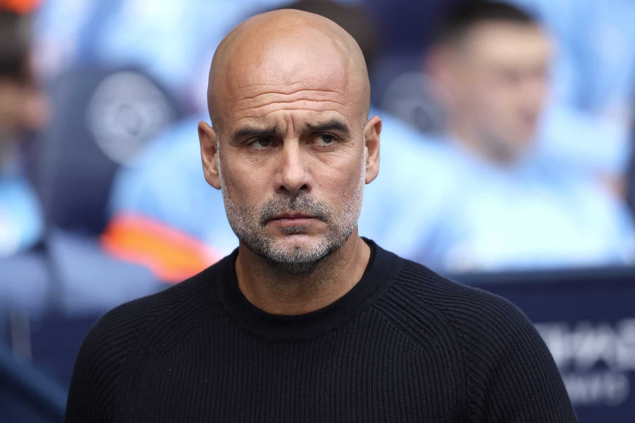 Pep Guardiola, t&eacute;cnico do Manchester City 