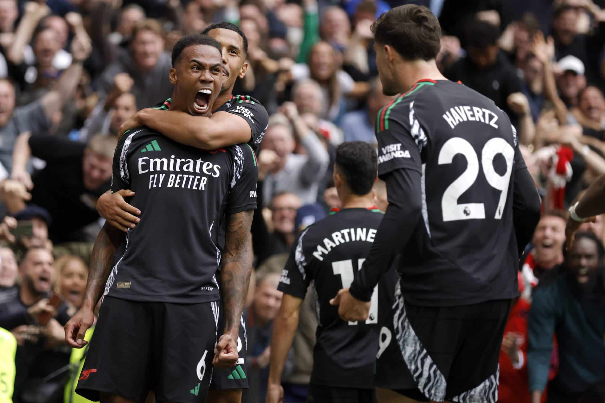 Um Gabriel precisava brilhar: zagueiro brasileiro decide para o Arsenal contra o Tottenham