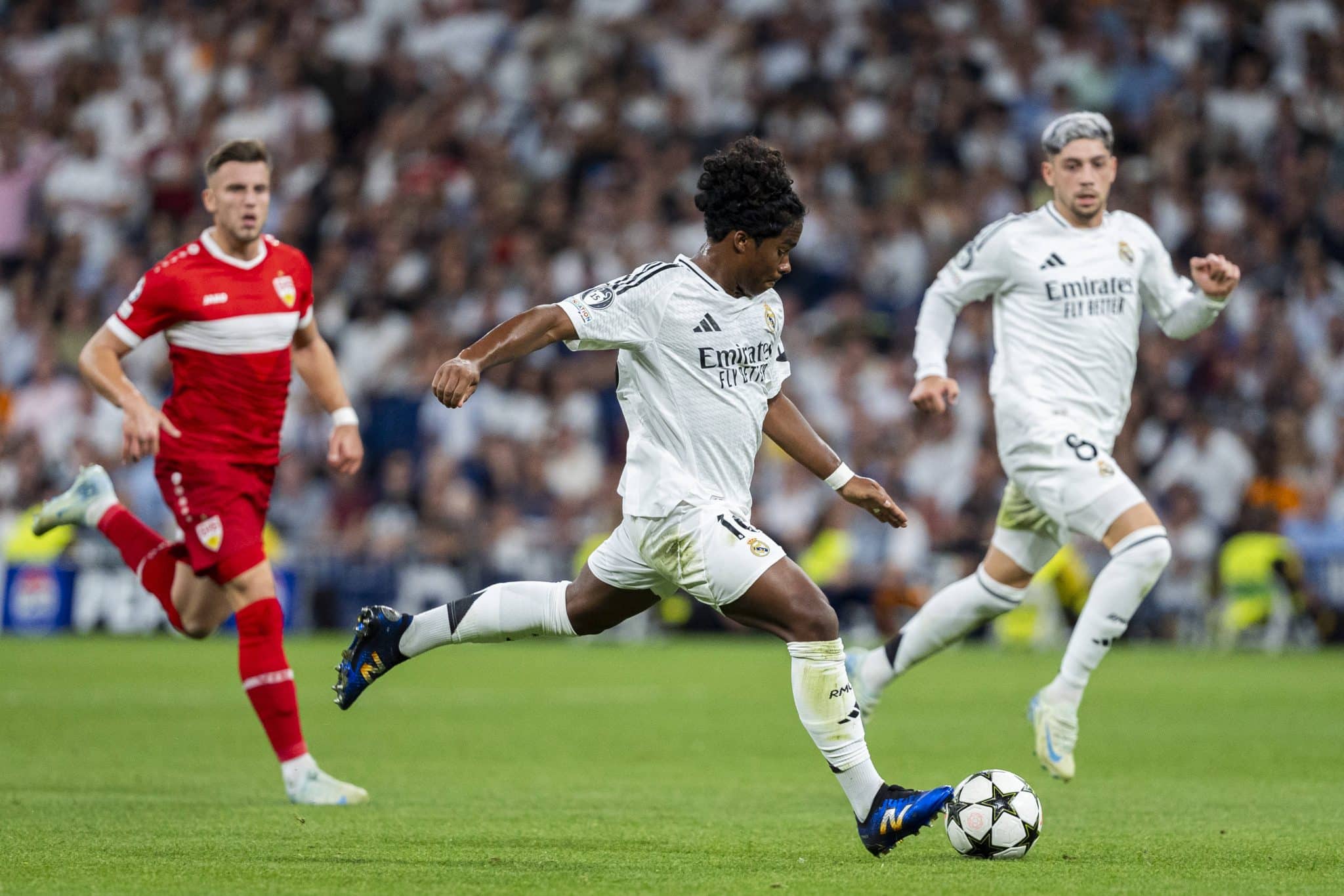Endrick durante jogo do Real Madrid. Foto: Imago