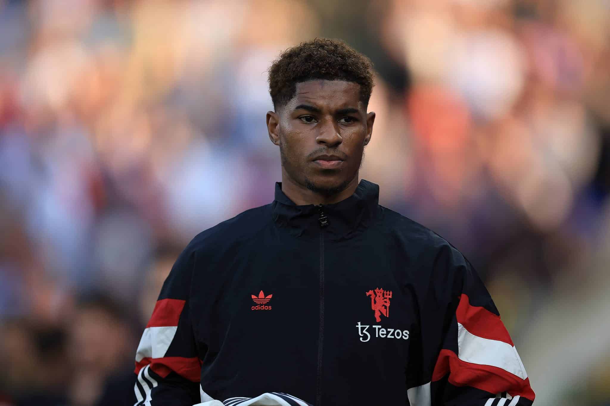 Rashford come&ccedil;ou no banco de reservas contra o Crystal Palace