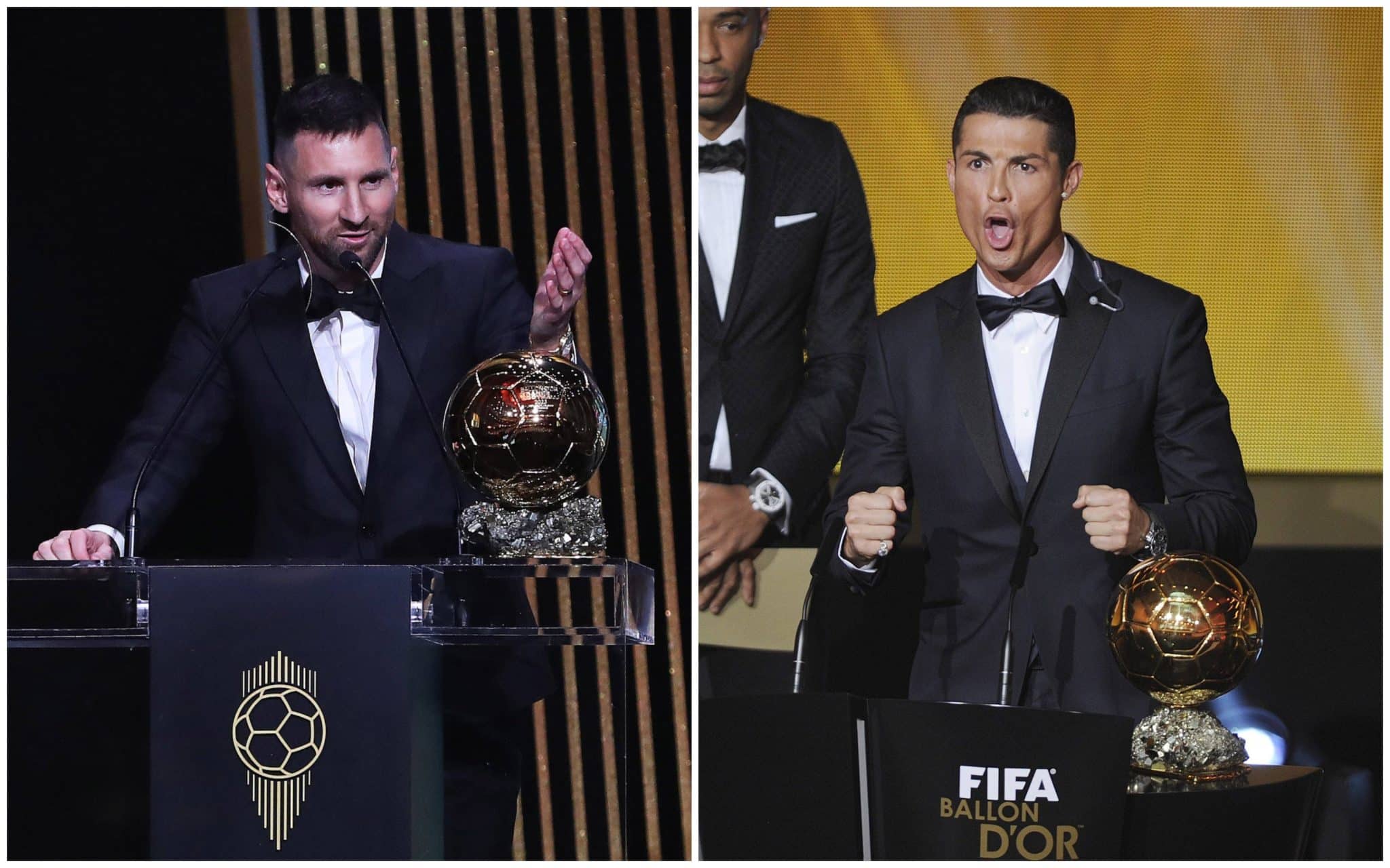 Fotos: (Imago) - Lionel Messi e Cristiano Ronaldo, multivencedores da Bola de Ouro
