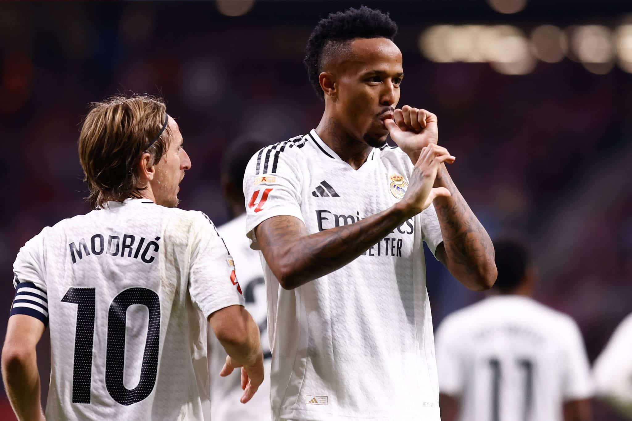 Milit&atilde;o comemora gol pelo Real Madrid