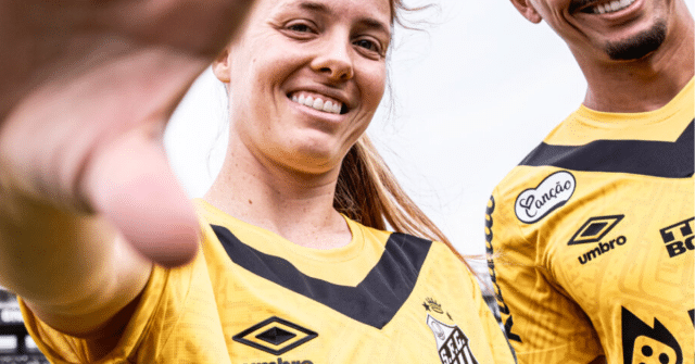 Veja detalhes da nova terceira camisa do Santos, na cor amarela