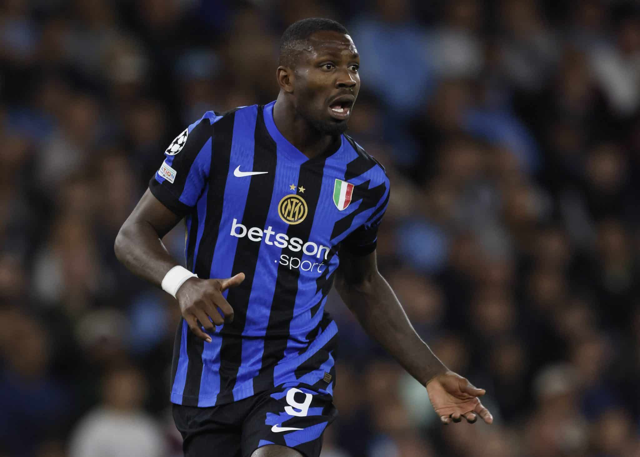 Marcus Thuram durante jogo da Inter