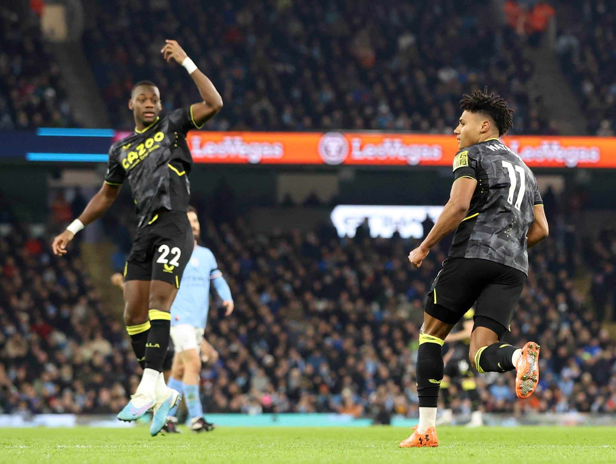 12th February 2023; Etihad Stadium, Manchester, England; Premier League Football, Manchester City versus Aston Villa; Jh